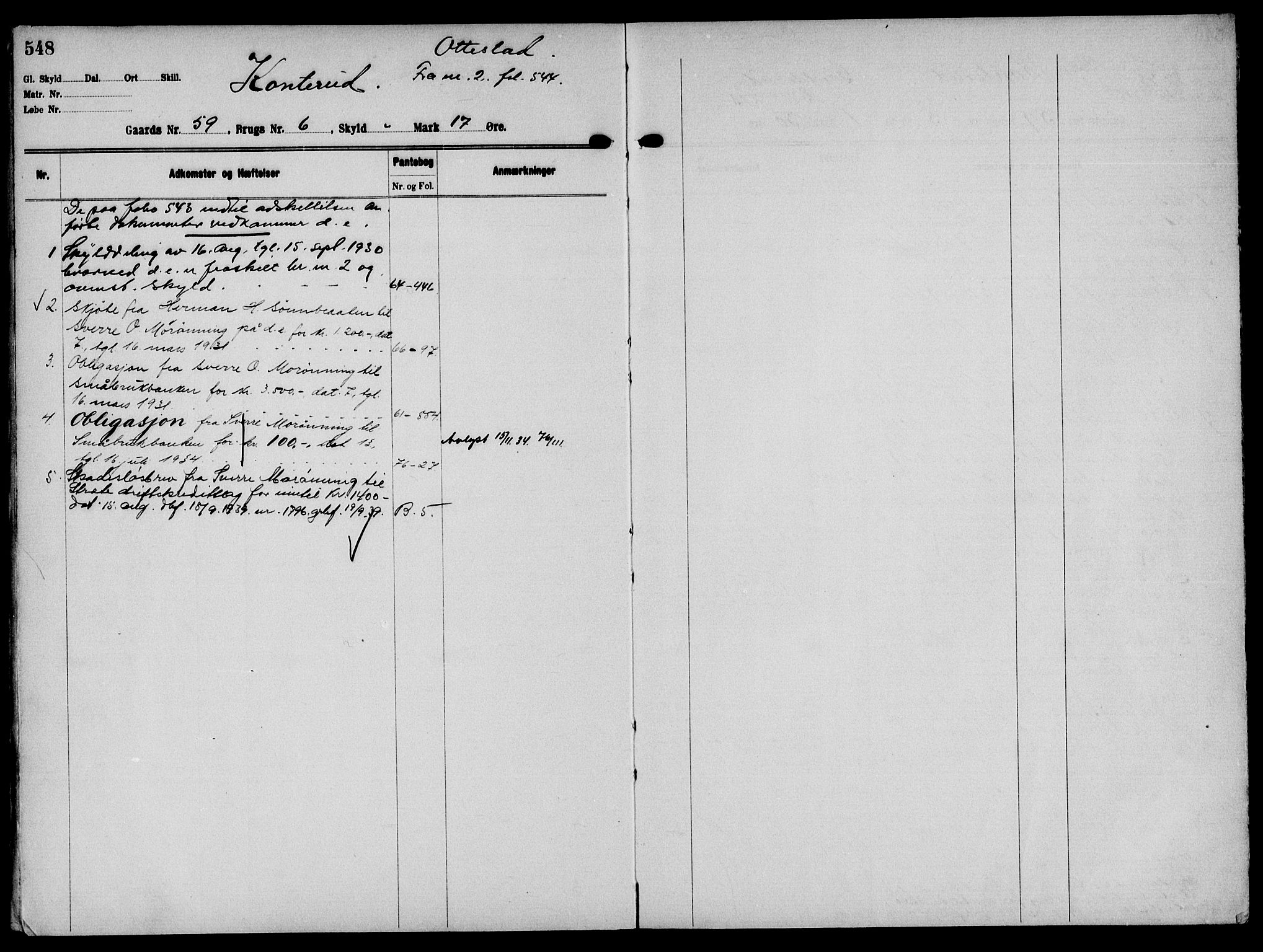 Solør tingrett, AV/SAH-TING-008/H/Ha/Hak/L0004: Panteregister nr. IV, 1900-1935, s. 548