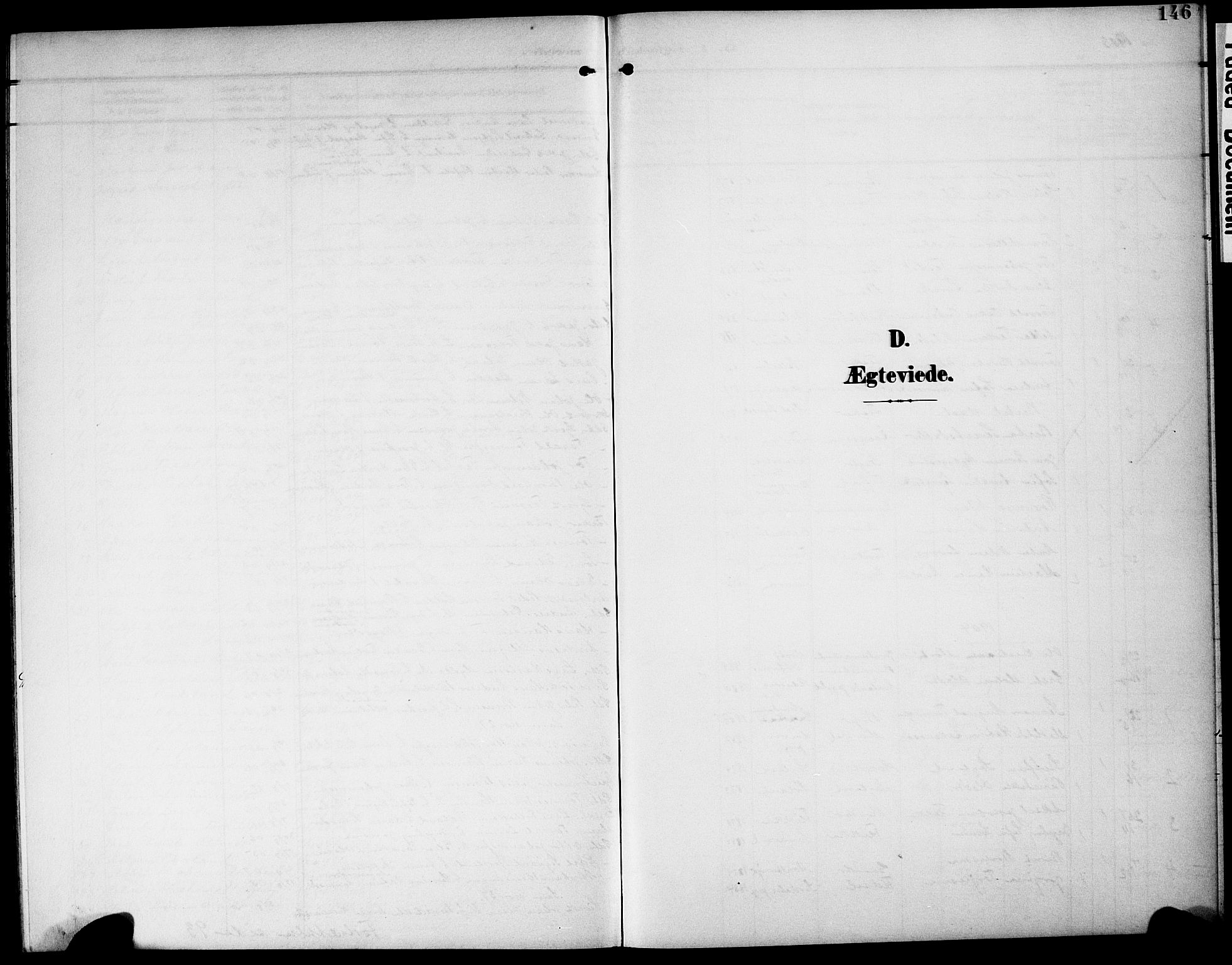 Flekkefjord sokneprestkontor, AV/SAK-1111-0012/F/Fb/Fbc/L0008: Klokkerbok nr. B 8, 1903-1931, s. 146