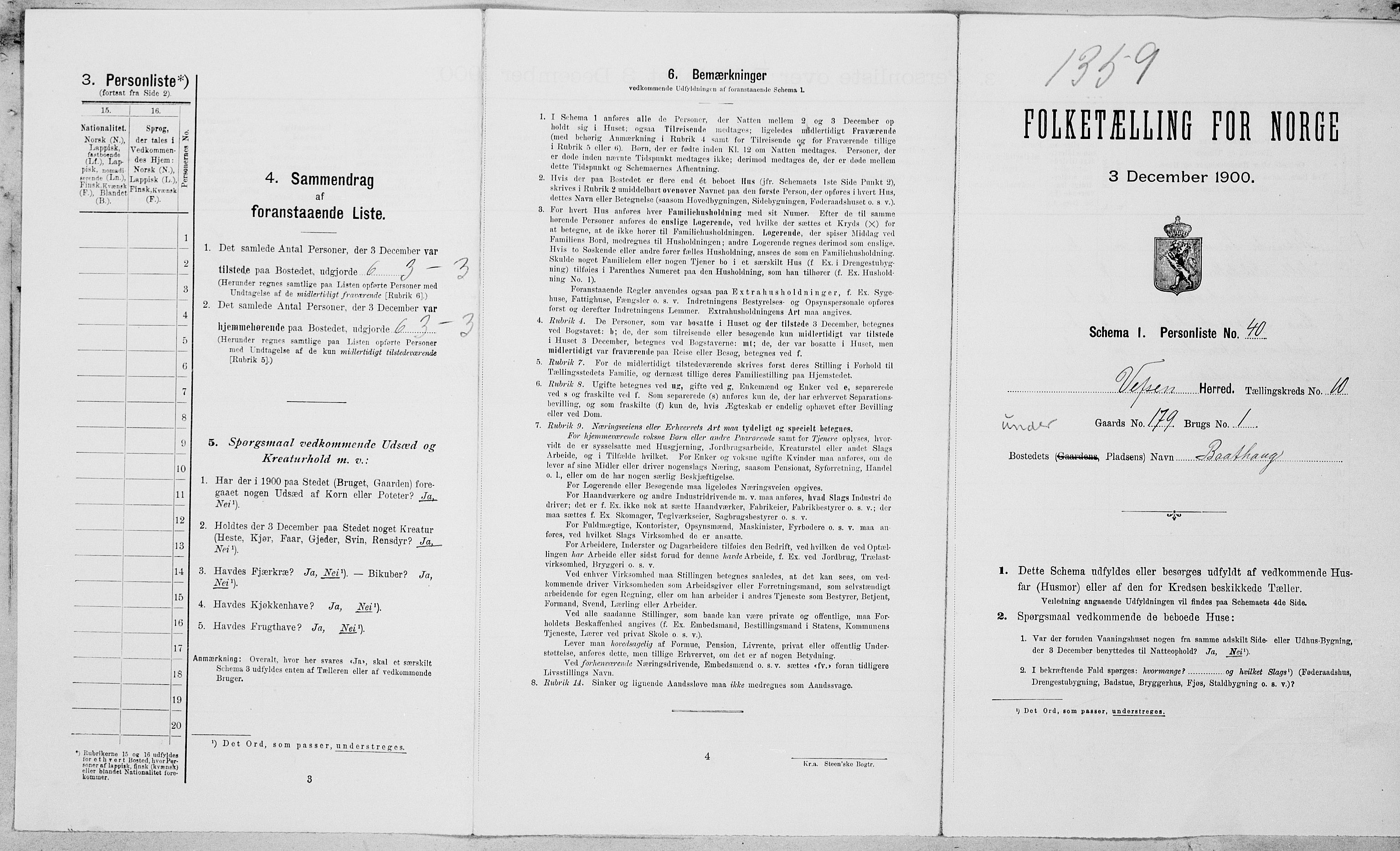 SAT, Folketelling 1900 for 1824 Vefsn herred, 1900, s. 957