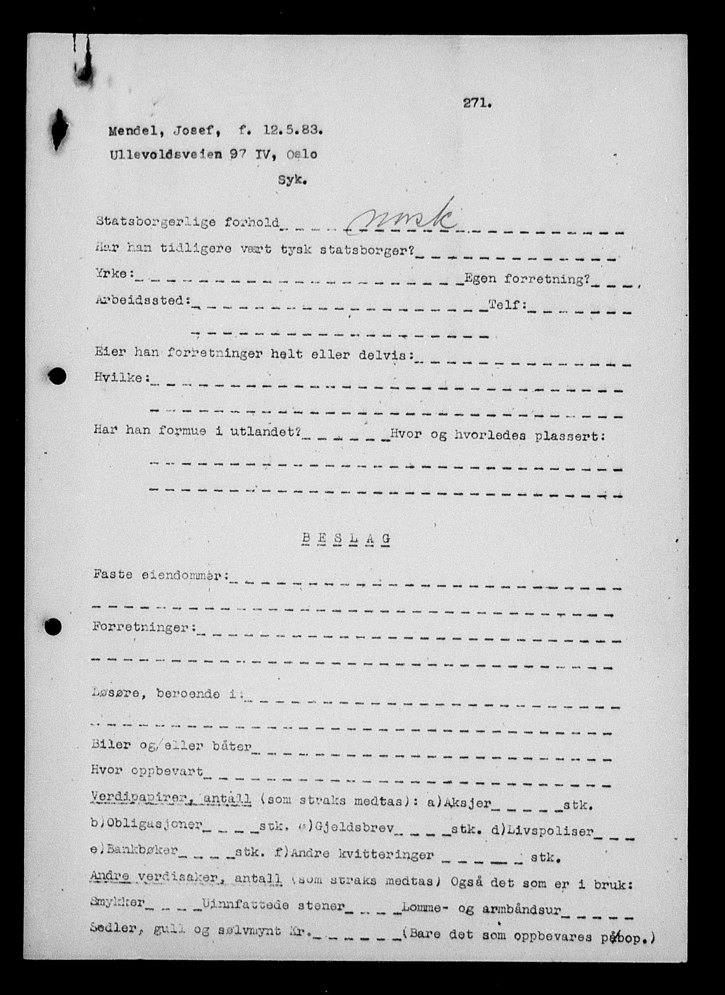 Justisdepartementet, Tilbakeføringskontoret for inndratte formuer, AV/RA-S-1564/H/Hc/Hcc/L0963: --, 1945-1947, s. 779