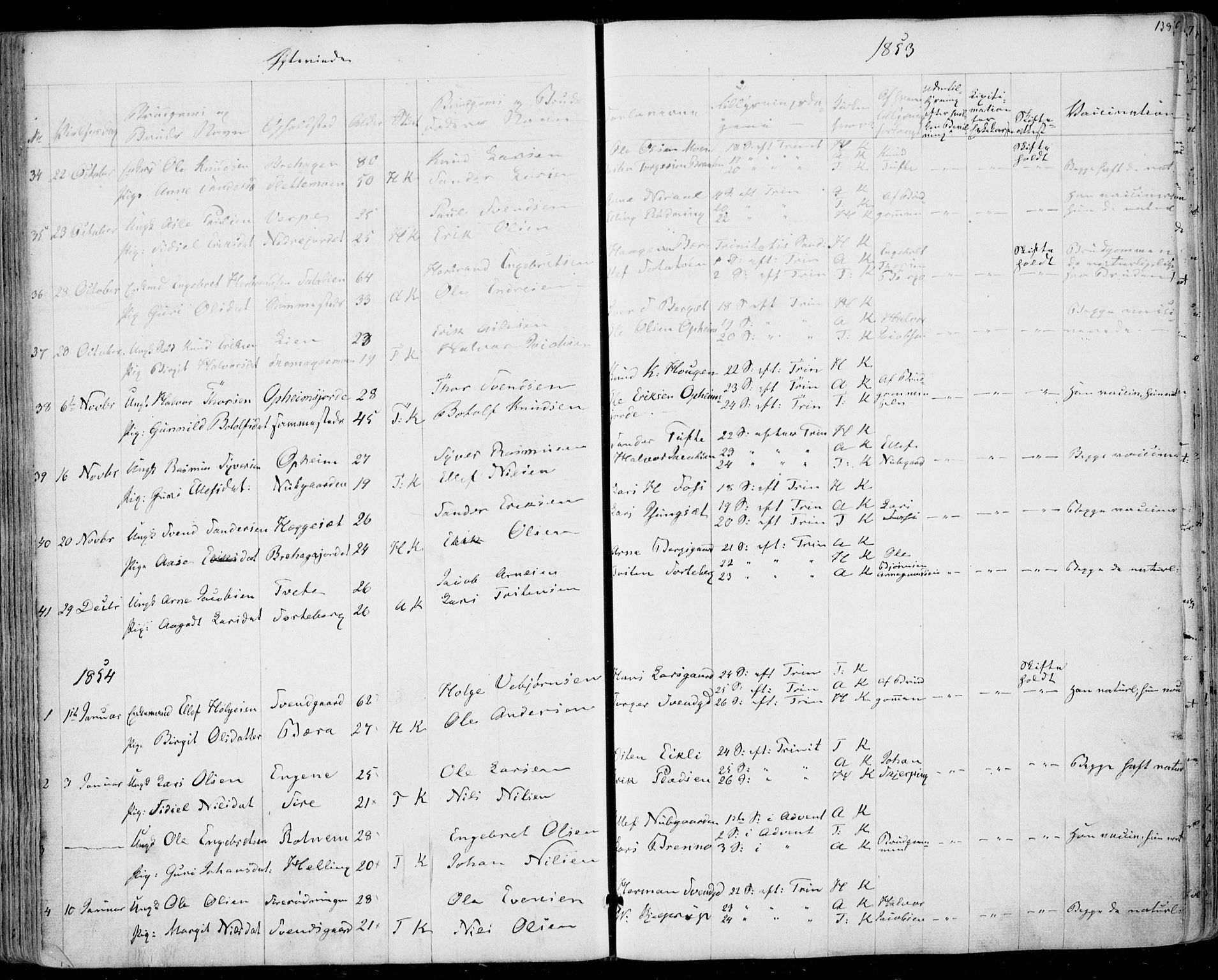 Ål kirkebøker, AV/SAKO-A-249/F/Fa/L0006: Ministerialbok nr. I 6, 1849-1864, s. 138