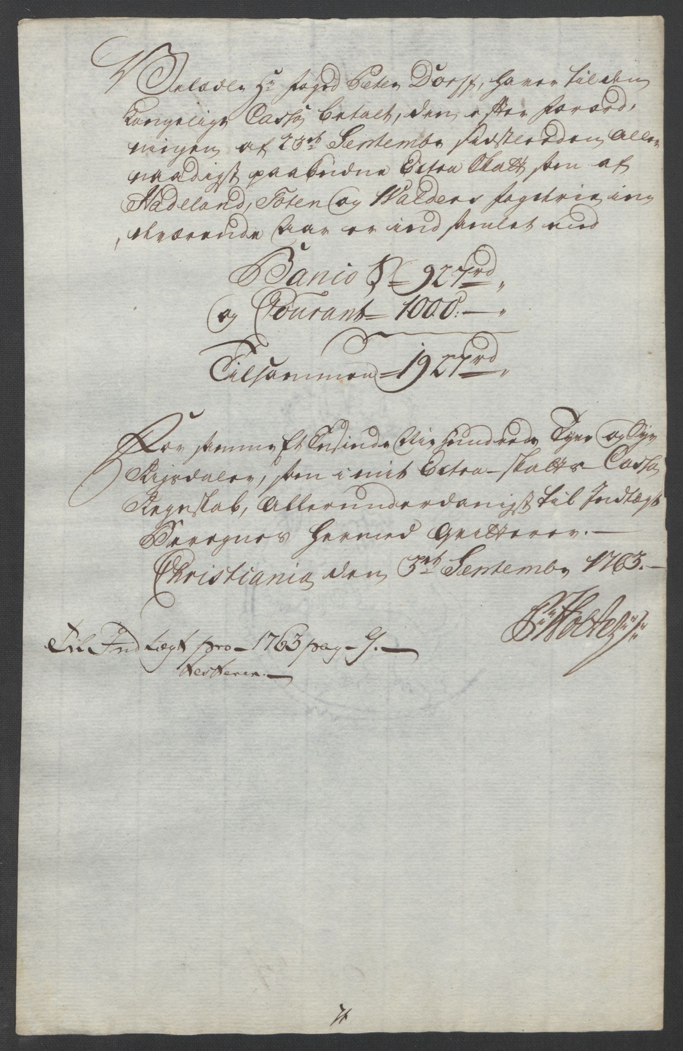 Rentekammeret inntil 1814, Reviderte regnskaper, Fogderegnskap, AV/RA-EA-4092/R19/L1399: Fogderegnskap Toten, Hadeland og Vardal, 1762-1783, s. 39