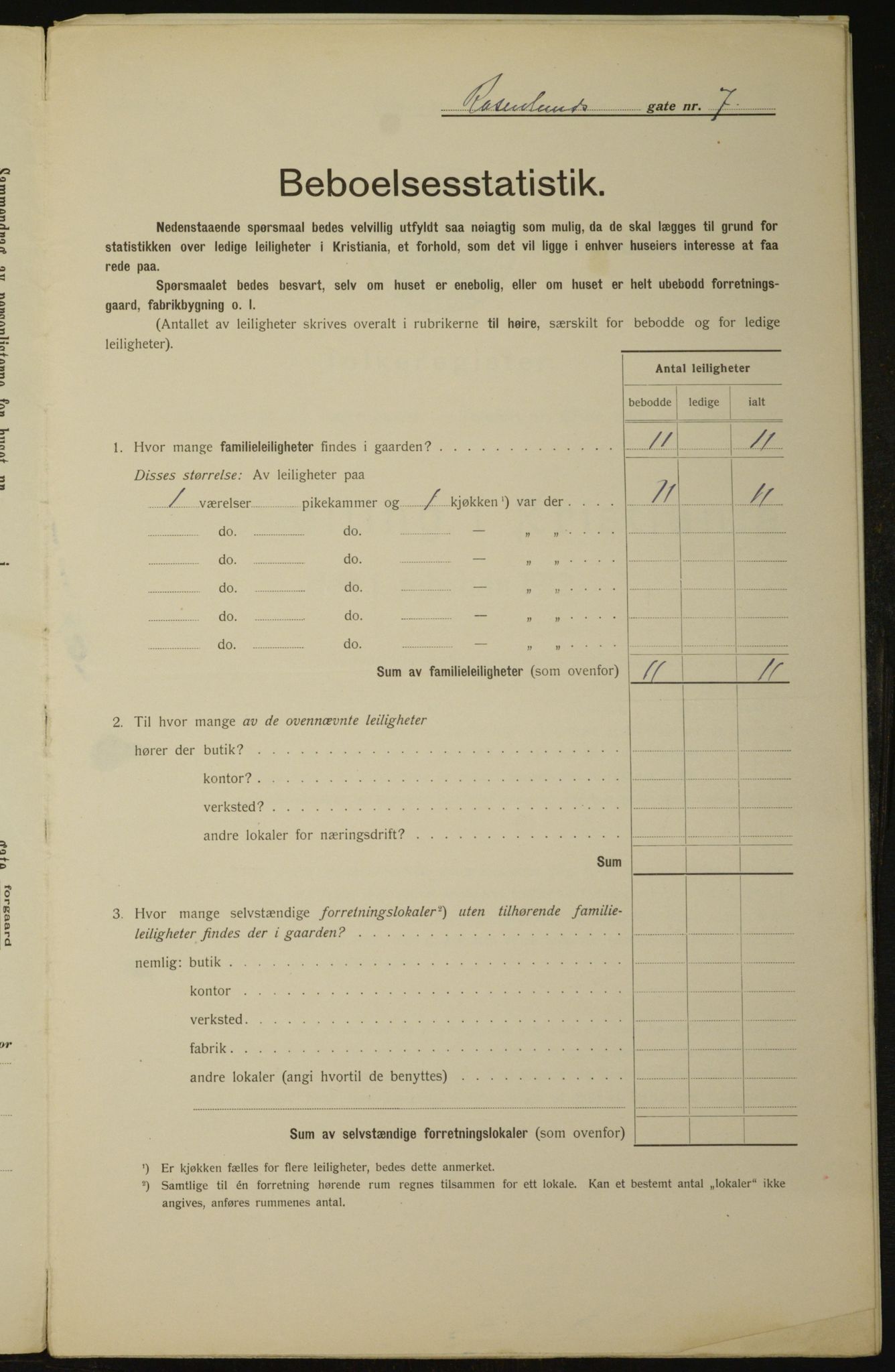 OBA, Kommunal folketelling 1.2.1912 for Kristiania, 1912, s. 84200