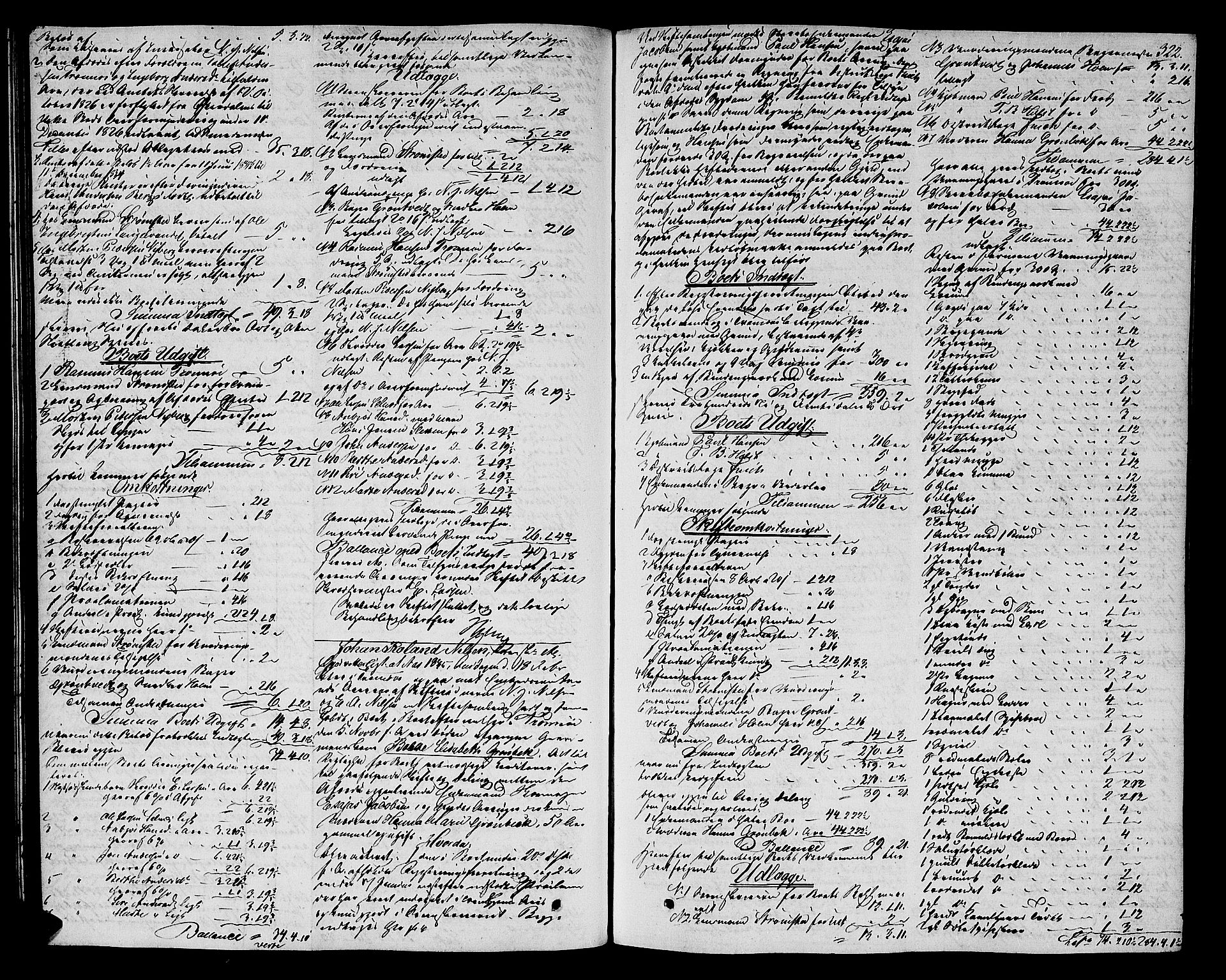 Senja og Tromsø sorenskriveri , SATØ/SATØ-31/H/Hb/L0166: Skifteutlodningsprotokoll - Tromsø distrikt, 1829-1837, s. 321b-322a