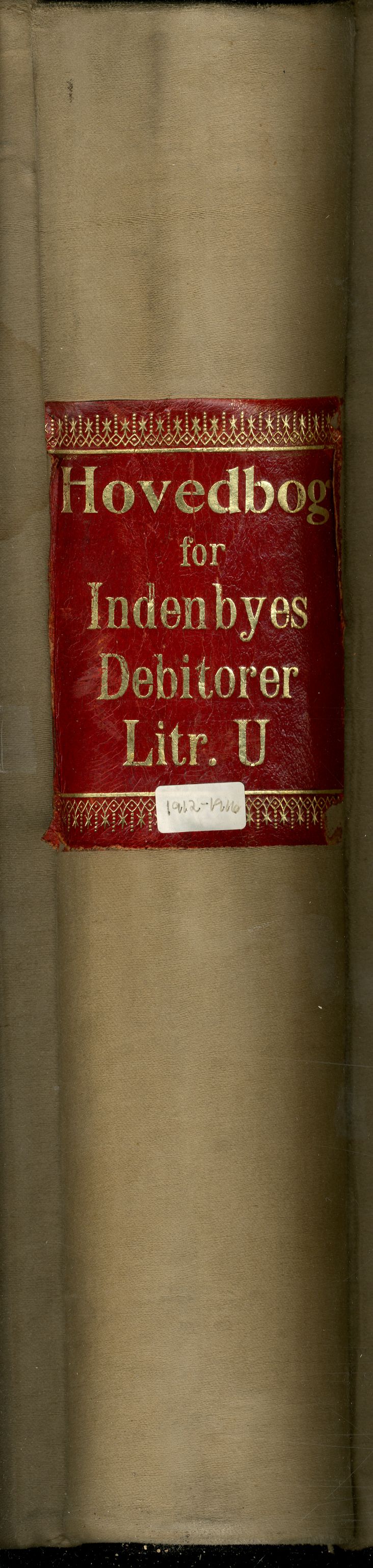 Brodtkorb handel A/S, VAMU/A-0001/R/Rb/L0007: Hovedbok for innenbys debitorer Litr U, 1912-1916