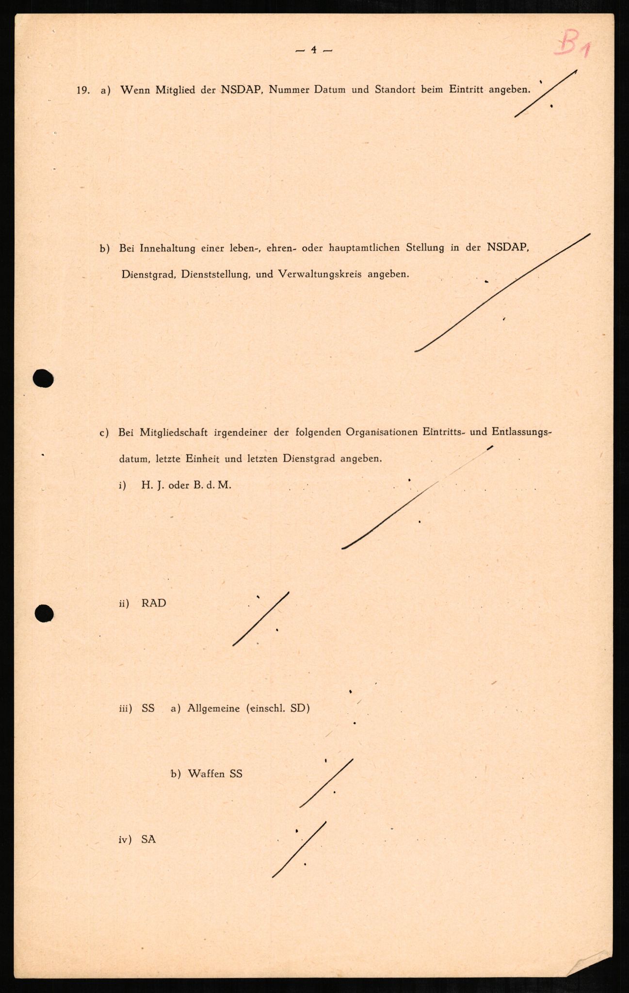 Forsvaret, Forsvarets overkommando II, RA/RAFA-3915/D/Db/L0002: CI Questionaires. Tyske okkupasjonsstyrker i Norge. Tyskere., 1945-1946, s. 197