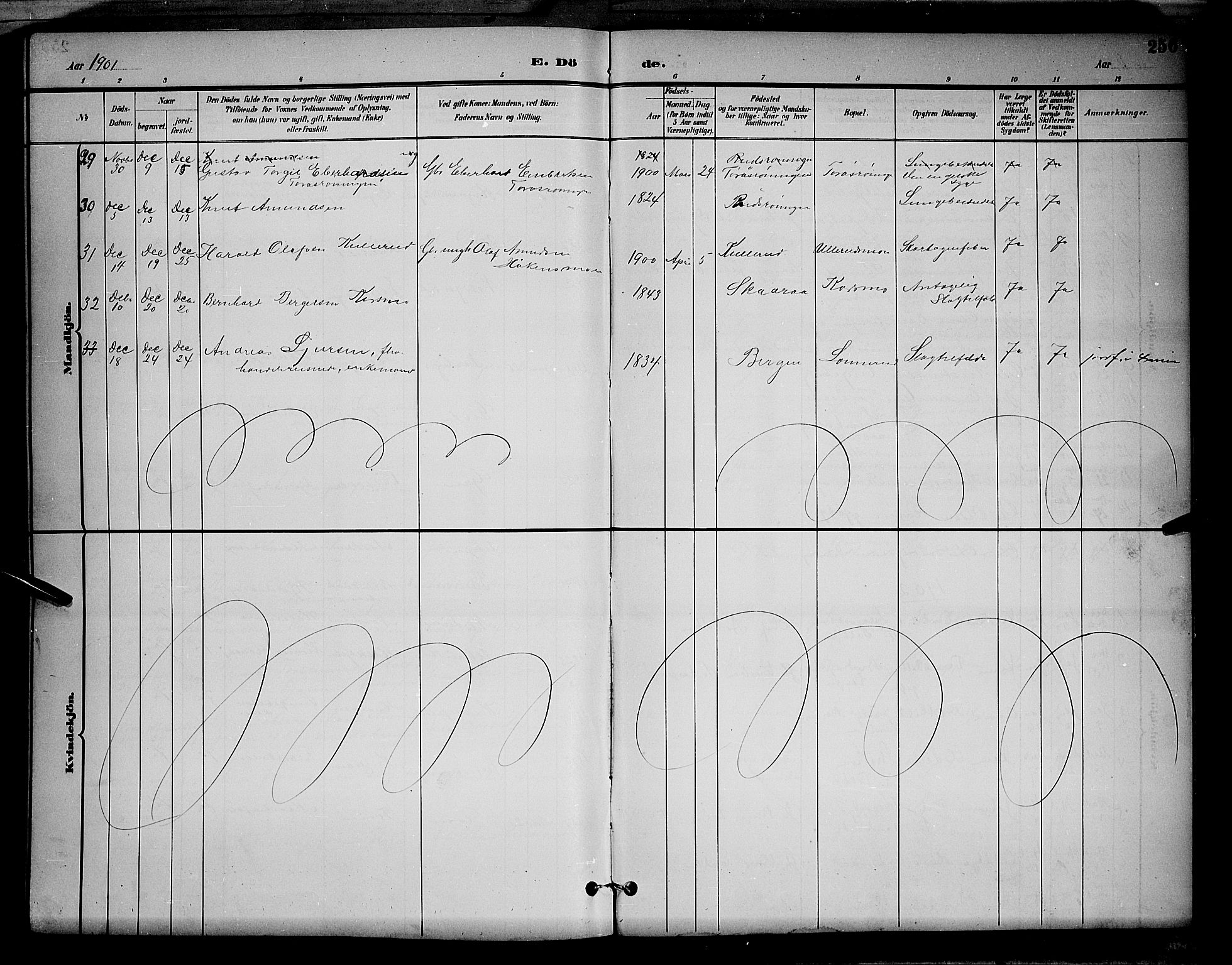 Våler prestekontor, Hedmark, AV/SAH-PREST-040/H/Ha/Hab/L0001: Klokkerbok nr. 1, 1894-1904, s. 256