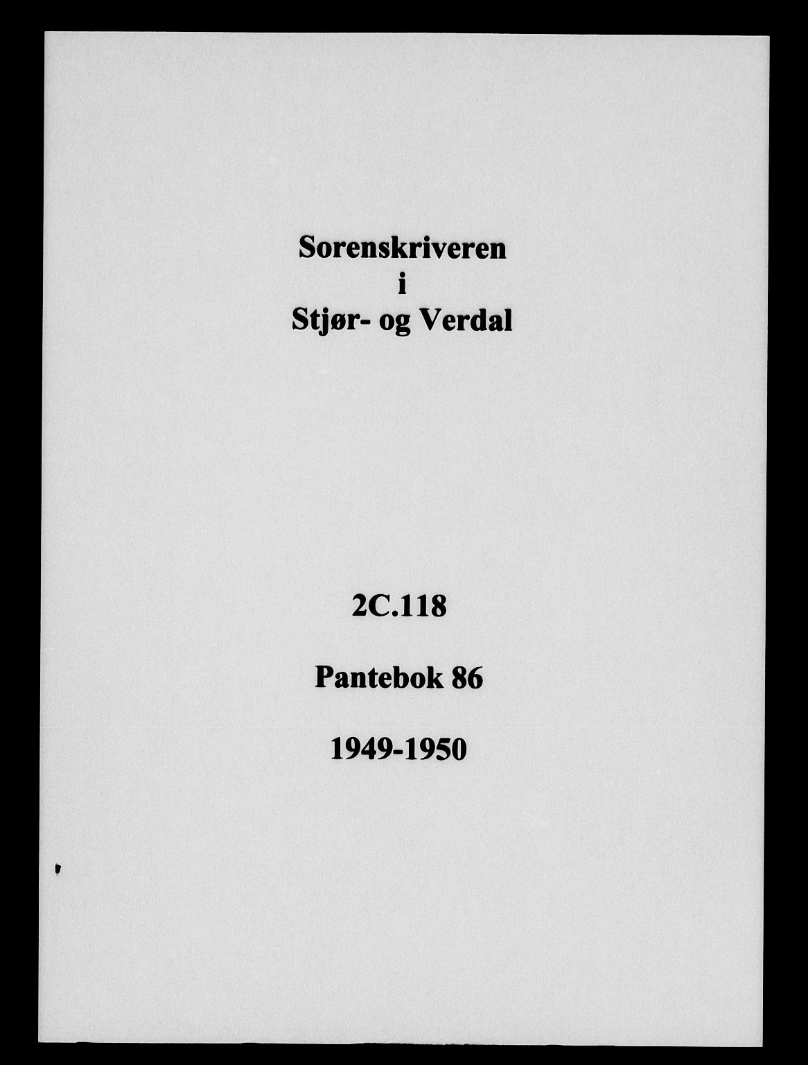 Stjør- og Verdal sorenskriveri, SAT/A-4167/1/2/2C/L0118: Pantebok nr. 86, 1949-1950