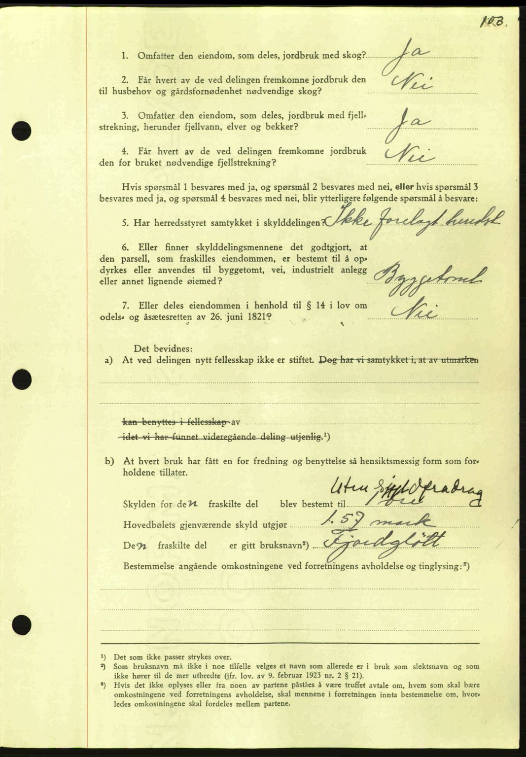 Nordmøre sorenskriveri, AV/SAT-A-4132/1/2/2Ca: Pantebok nr. A96, 1943-1944, Dagboknr: 2081/1943