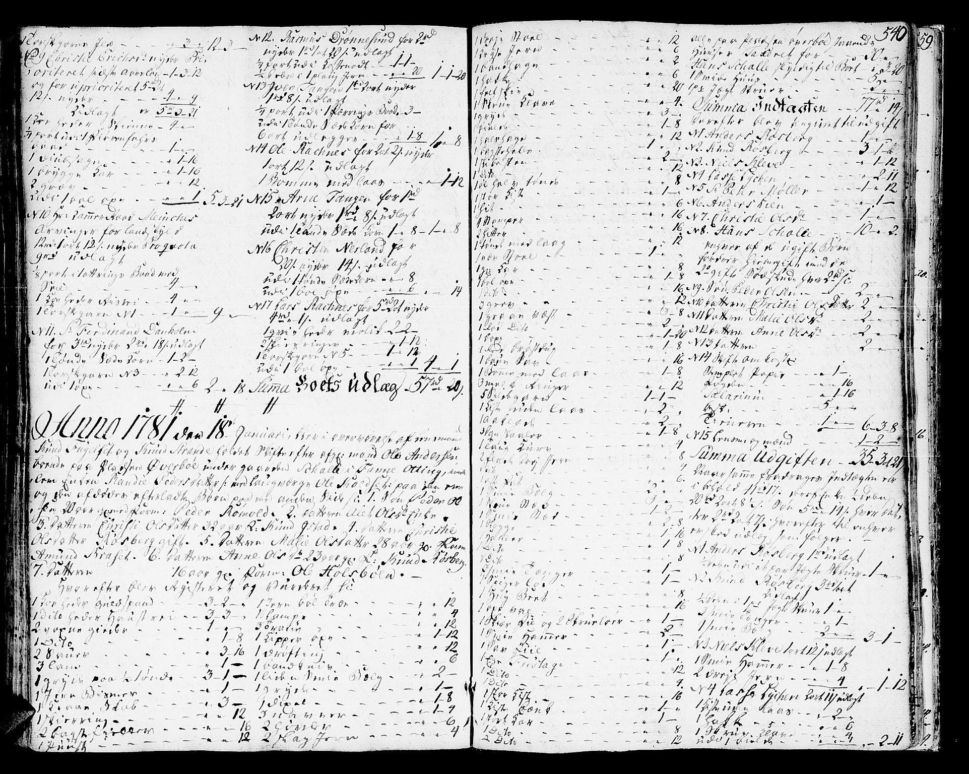 Romsdal sorenskriveri, SAT/A-4149/1/3/3A/L0010: Skifteprotokoll, 1774-1782, s. 539b-540a