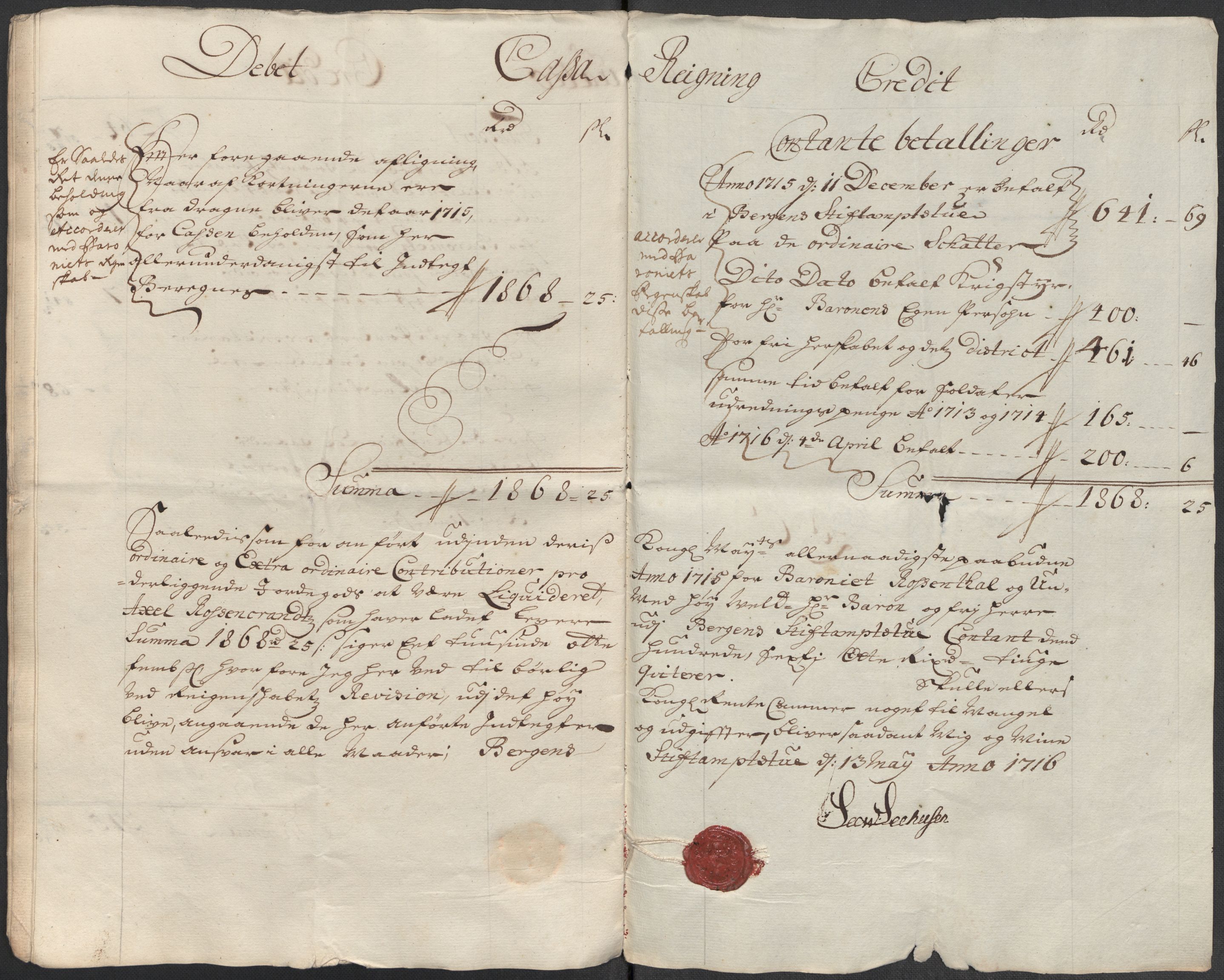 Rentekammeret inntil 1814, Reviderte regnskaper, Fogderegnskap, AV/RA-EA-4092/R49/L3139: Fogderegnskap Rosendal Baroni, 1715-1717, s. 23