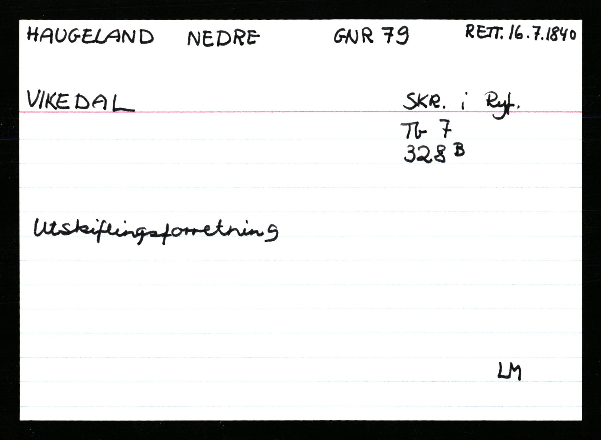 Statsarkivet i Stavanger, AV/SAST-A-101971/03/Y/Ym/L0021: Åstedskort sortert etter gårdsnavn: Hauge - Haukås, 1600-1950, s. 368