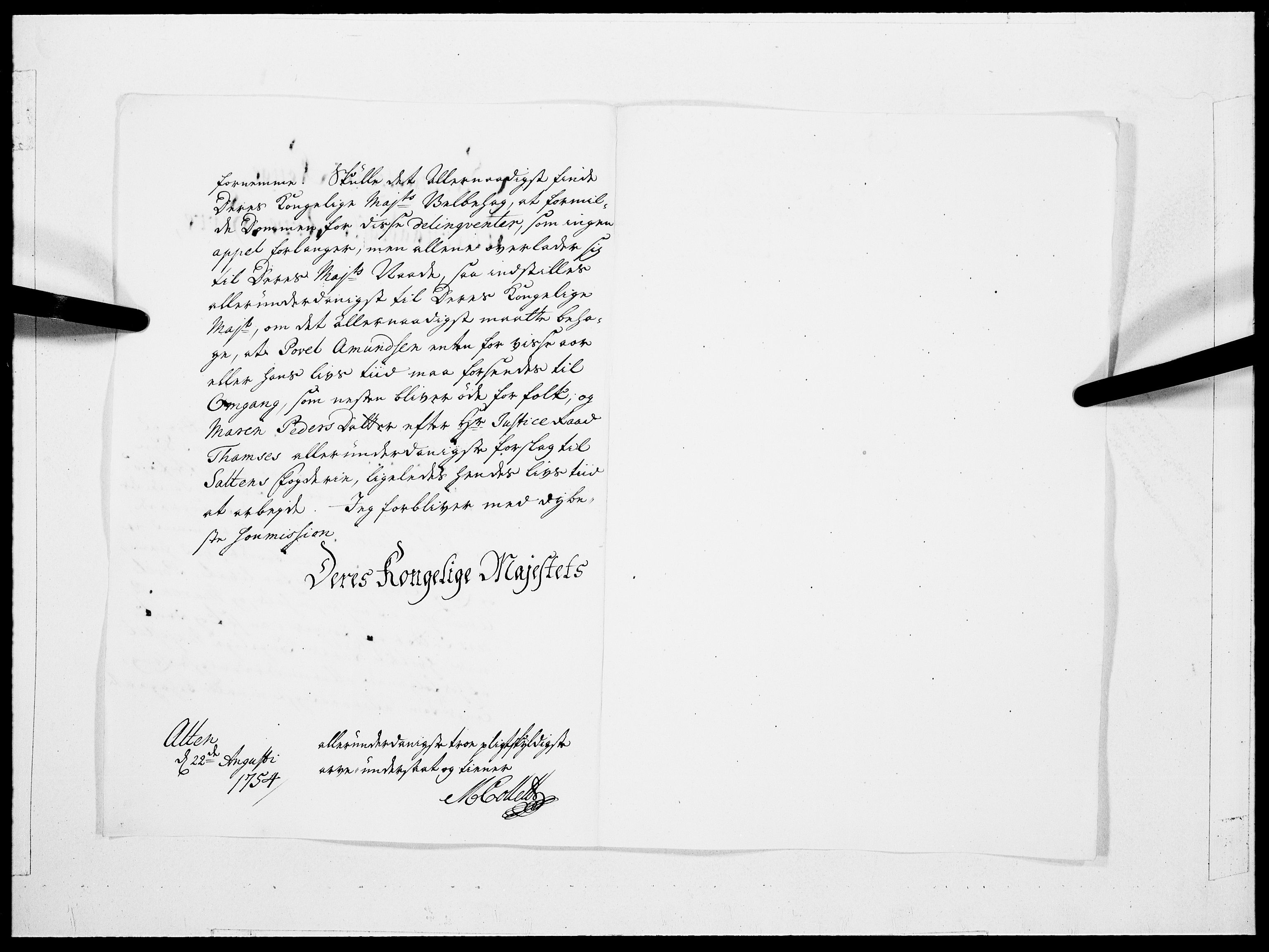 Danske Kanselli 1572-1799, AV/RA-EA-3023/F/Fc/Fcc/Fcca/L0168: Norske innlegg 1572-1799, 1755, s. 23