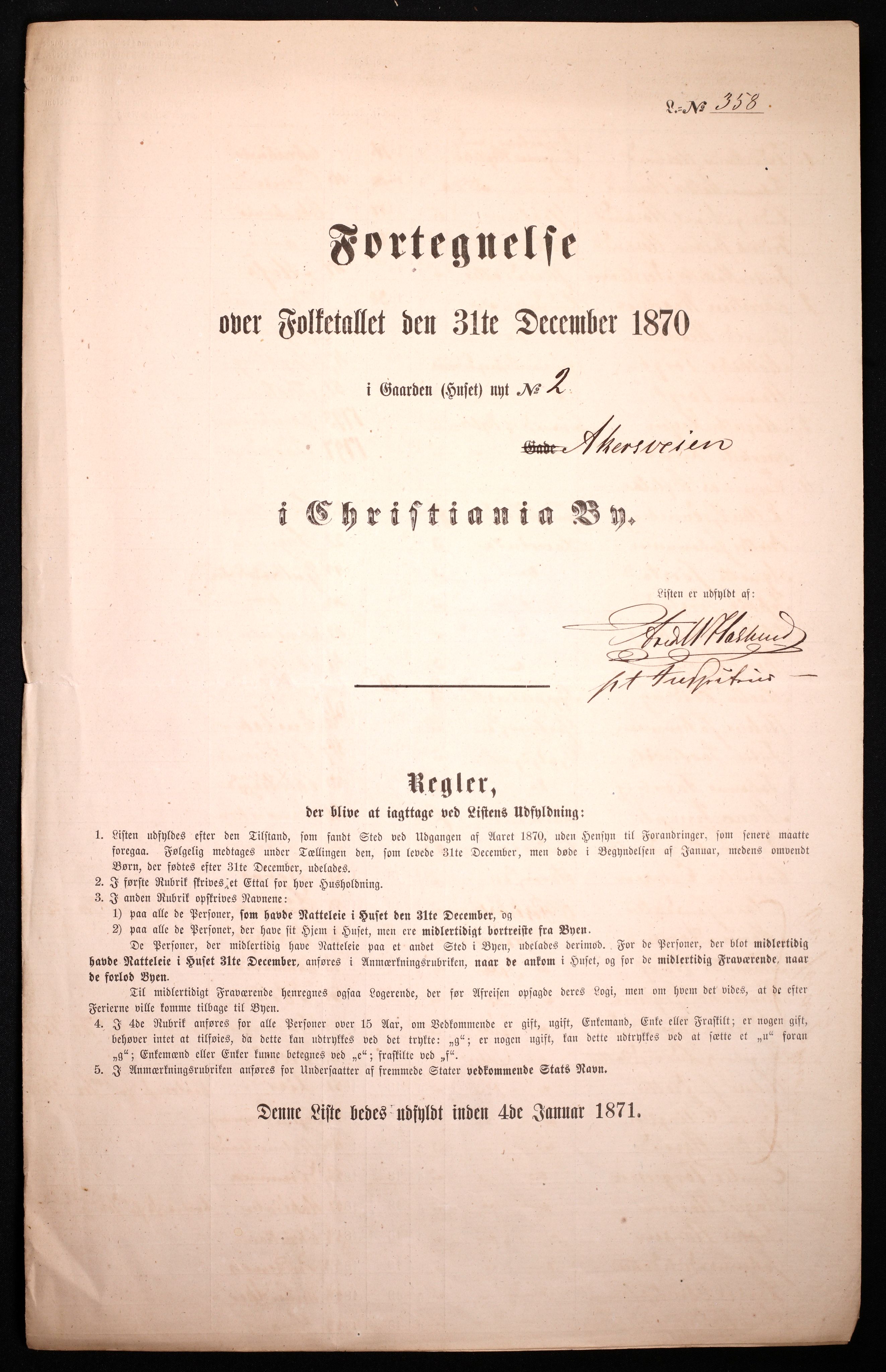 RA, Folketelling 1870 for 0301 Kristiania kjøpstad, 1870, s. 218