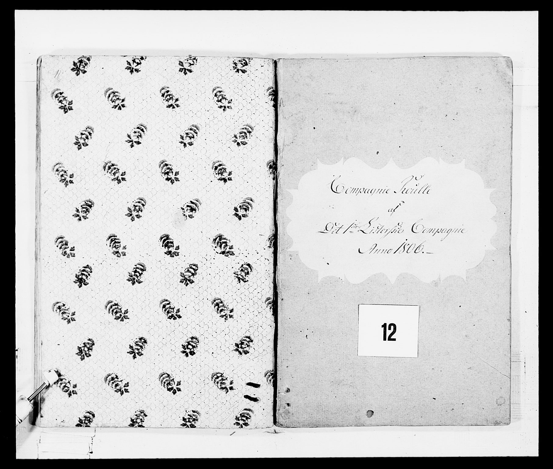 Generalitets- og kommissariatskollegiet, Det kongelige norske kommissariatskollegium, AV/RA-EA-5420/E/Eh/L0109: Vesterlenske nasjonale infanteriregiment, 1806, s. 499