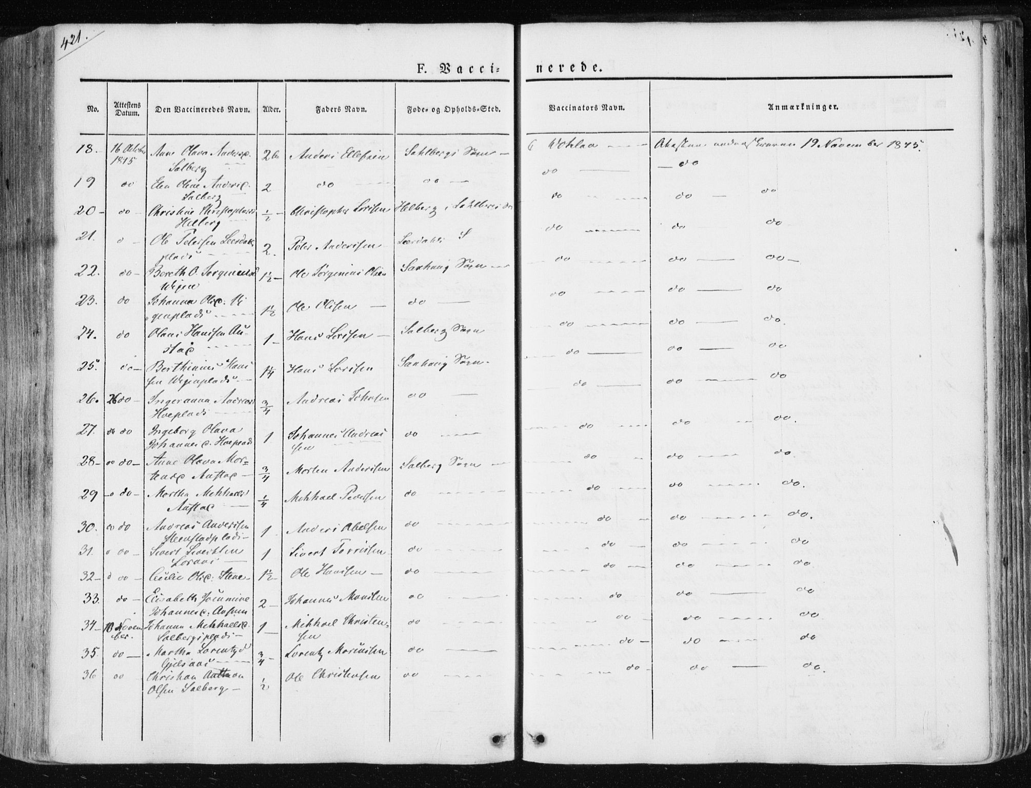 Ministerialprotokoller, klokkerbøker og fødselsregistre - Nord-Trøndelag, AV/SAT-A-1458/730/L0280: Ministerialbok nr. 730A07 /1, 1840-1854, s. 421
