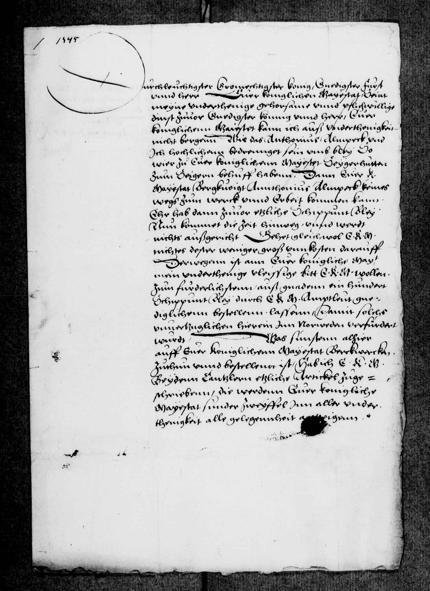 Tyske Kansellis innenrikske avdeling, RA/EA-5864/E/L0003: 4  Bergverkssaker, 1545-1546, s. 345