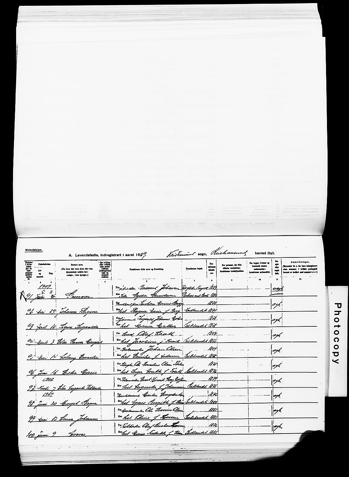 Ministerialprotokoller, klokkerbøker og fødselsregistre - Møre og Romsdal, AV/SAT-A-1454/572/L0858: Ministerialbok nr. 572D02, 1903-1912