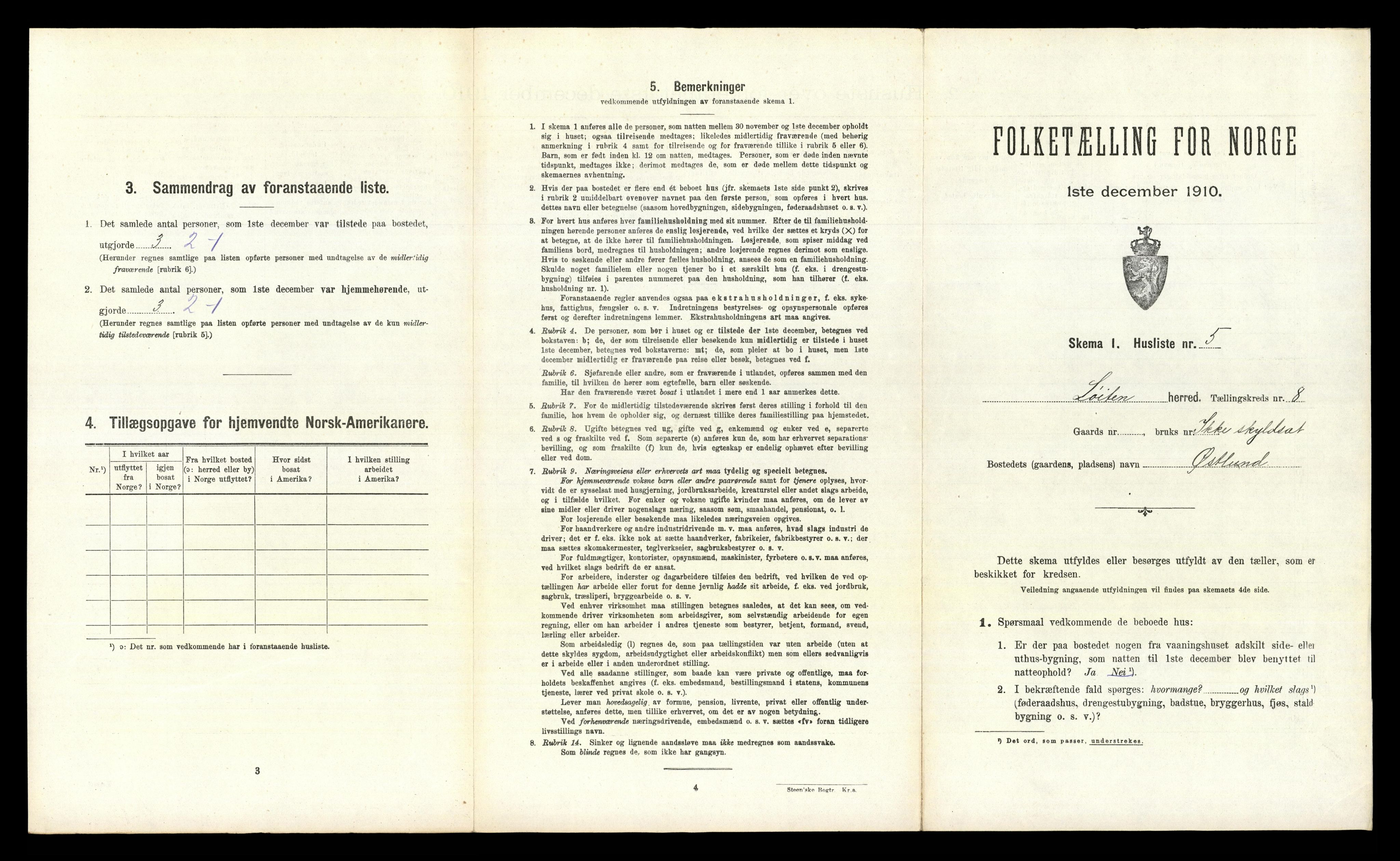 RA, Folketelling 1910 for 0415 Løten herred, 1910, s. 2016