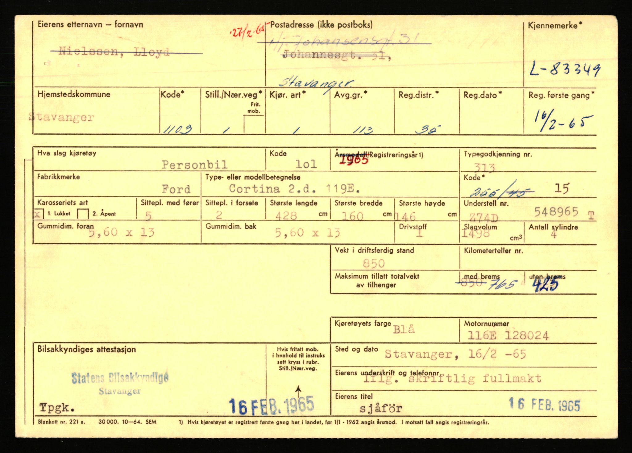 Stavanger trafikkstasjon, AV/SAST-A-101942/0/F/L0072: L-82200 - L-84099, 1930-1971, s. 1415