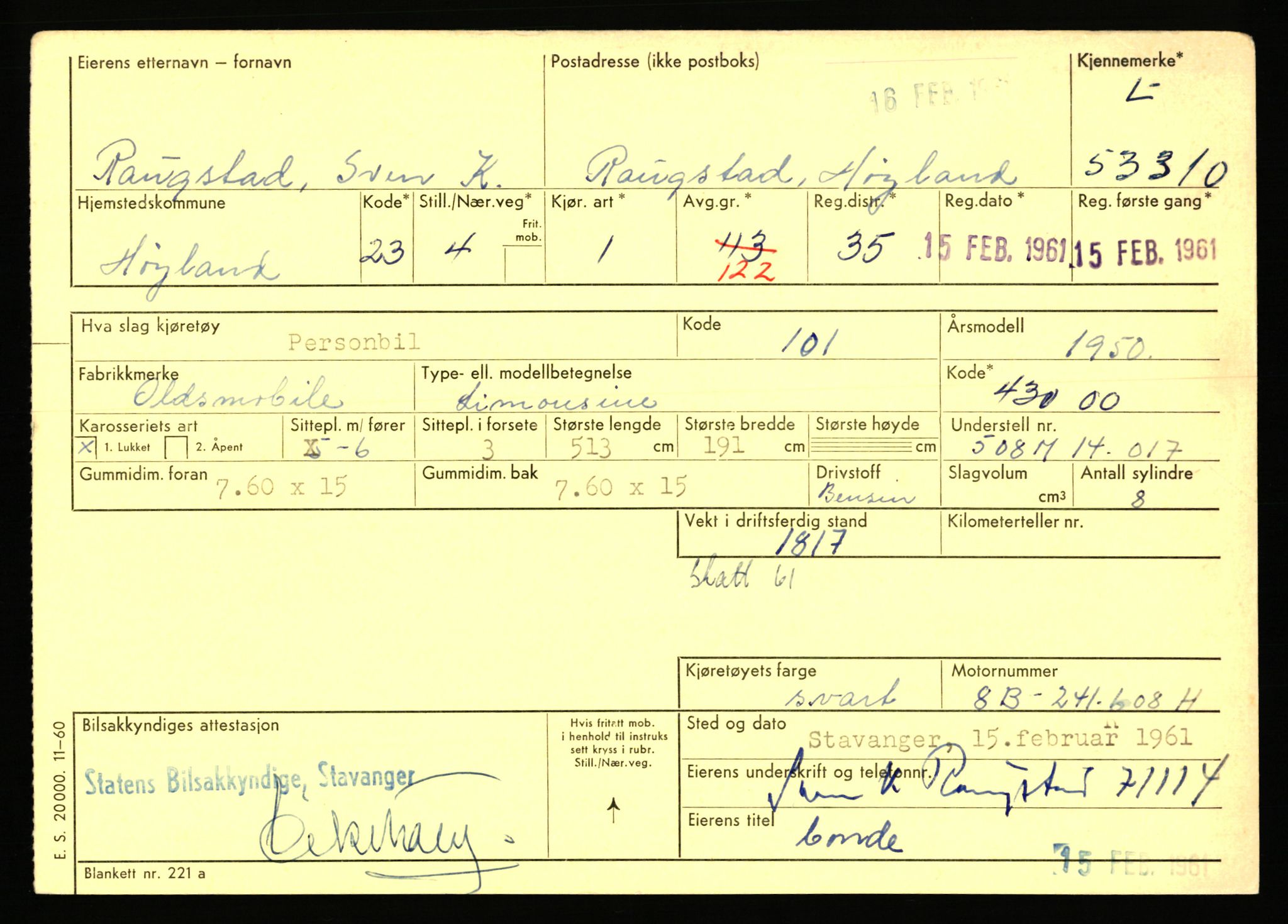 Stavanger trafikkstasjon, AV/SAST-A-101942/0/F/L0053: L-52900 - L-54199, 1930-1971, s. 1071