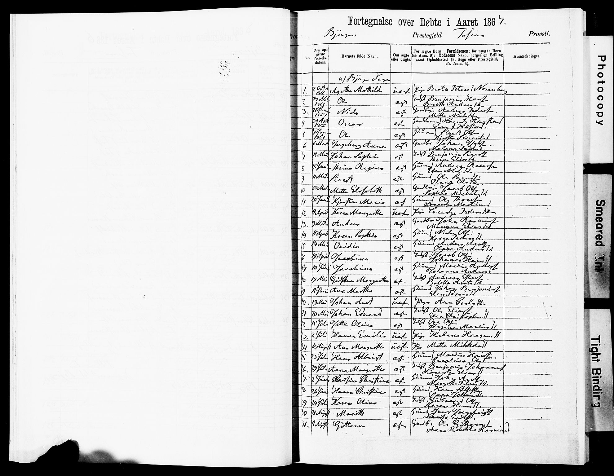 Ministerialprotokoller, klokkerbøker og fødselsregistre - Sør-Trøndelag, AV/SAT-A-1456/651/L0642: Ministerialbok nr. 651A01, 1866-1872