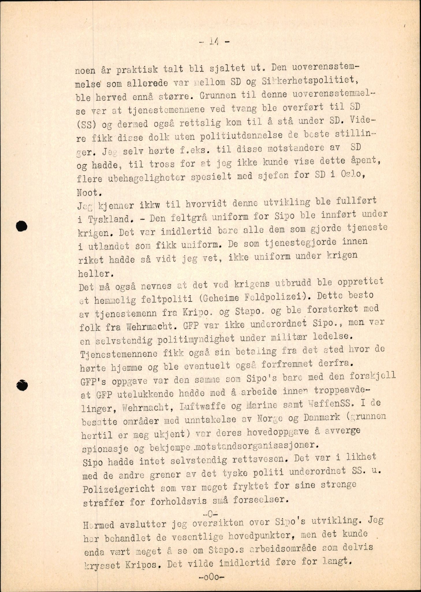 Rudolf Kerner - rapporter, AV/SAK-D/1272/F/L0001: Rapporter vedr. det tyske sikkerhetspolitiets aksjoner, 1946, s. 14