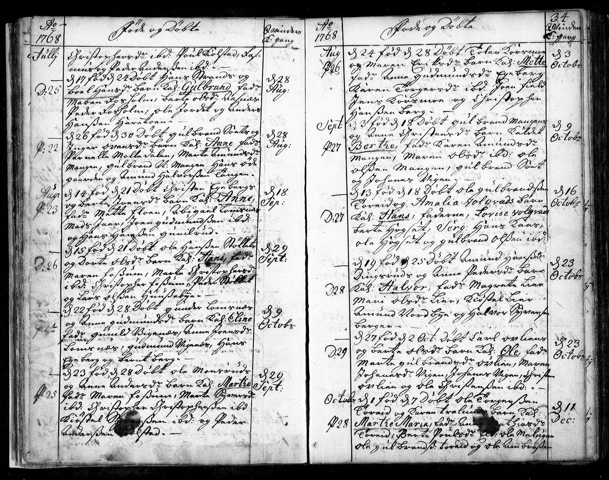Aurskog prestekontor Kirkebøker, SAO/A-10304a/F/Fa/L0003: Ministerialbok nr. I 3, 1767-1807, s. 34