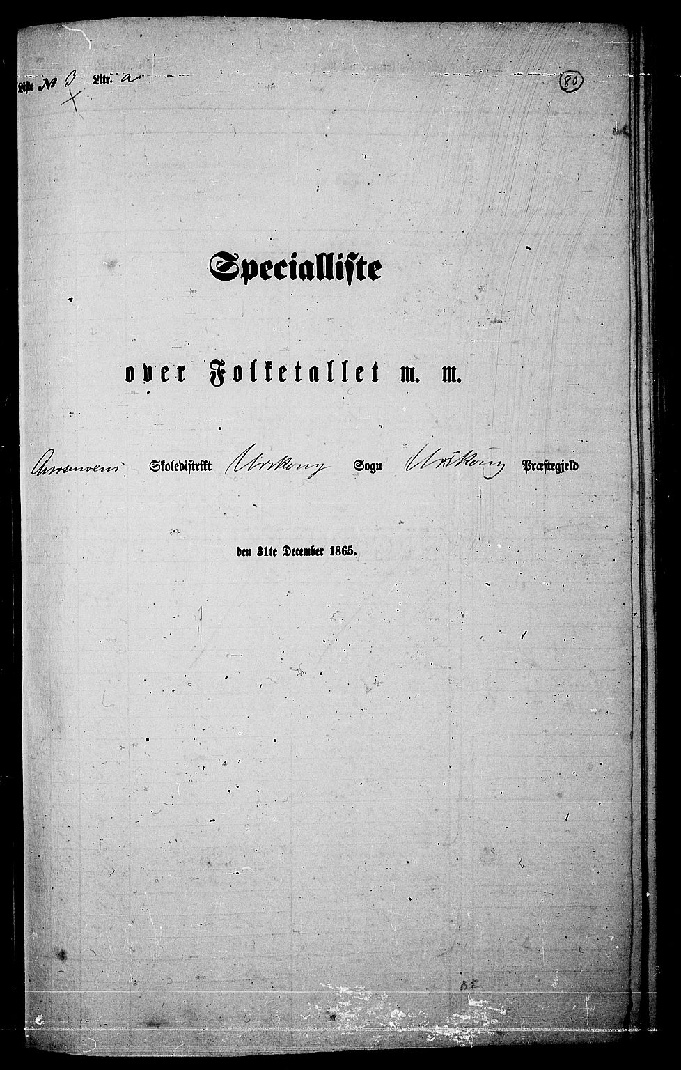 RA, Folketelling 1865 for 0224P Aurskog prestegjeld, 1865, s. 72