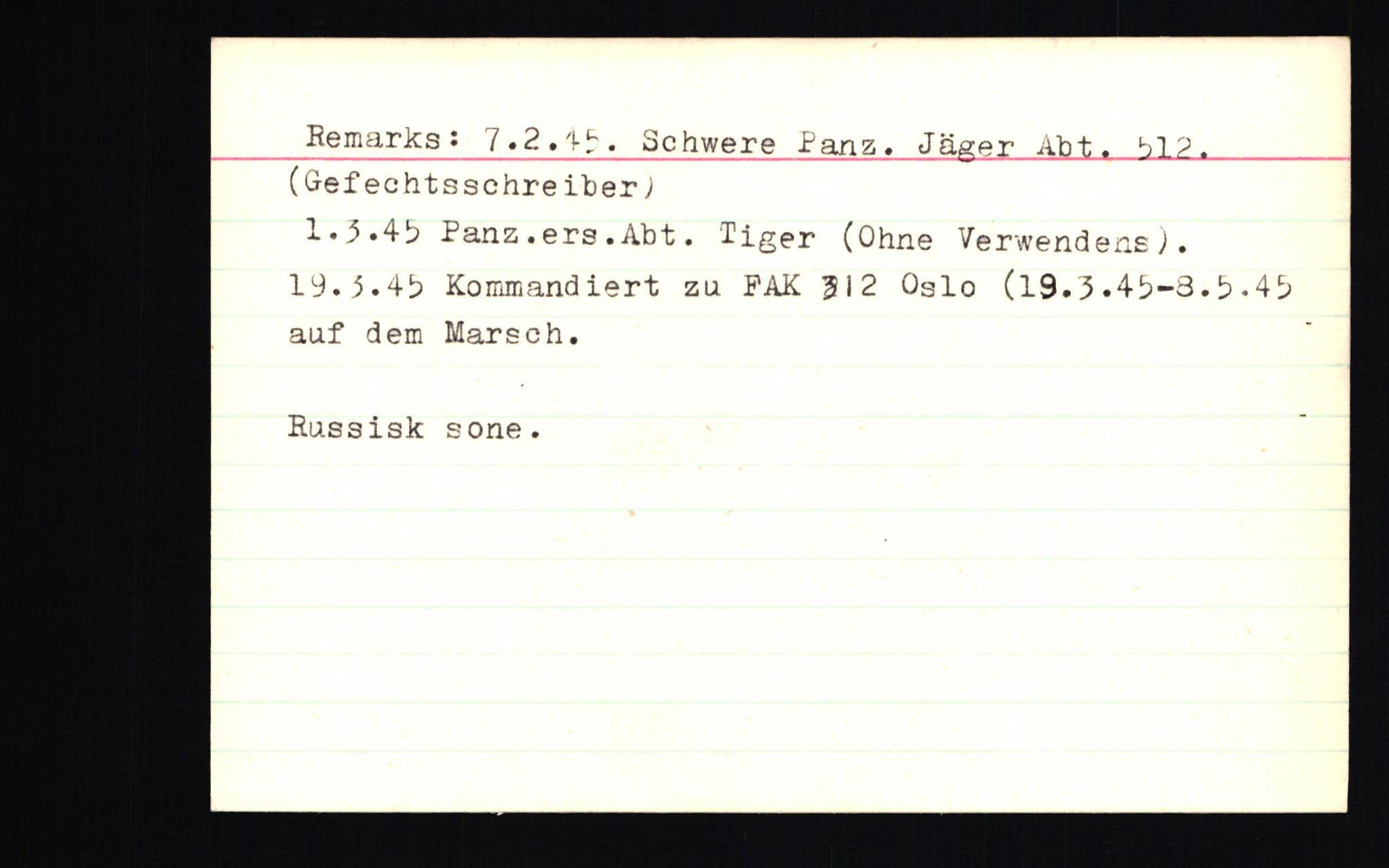 Forsvaret, Forsvarets overkommando II, AV/RA-RAFA-3915/D/Db/L0003: CI Questionaires. Tyske okkupasjonsstyrker i Norge. Tyskere., 1945-1946, s. 617