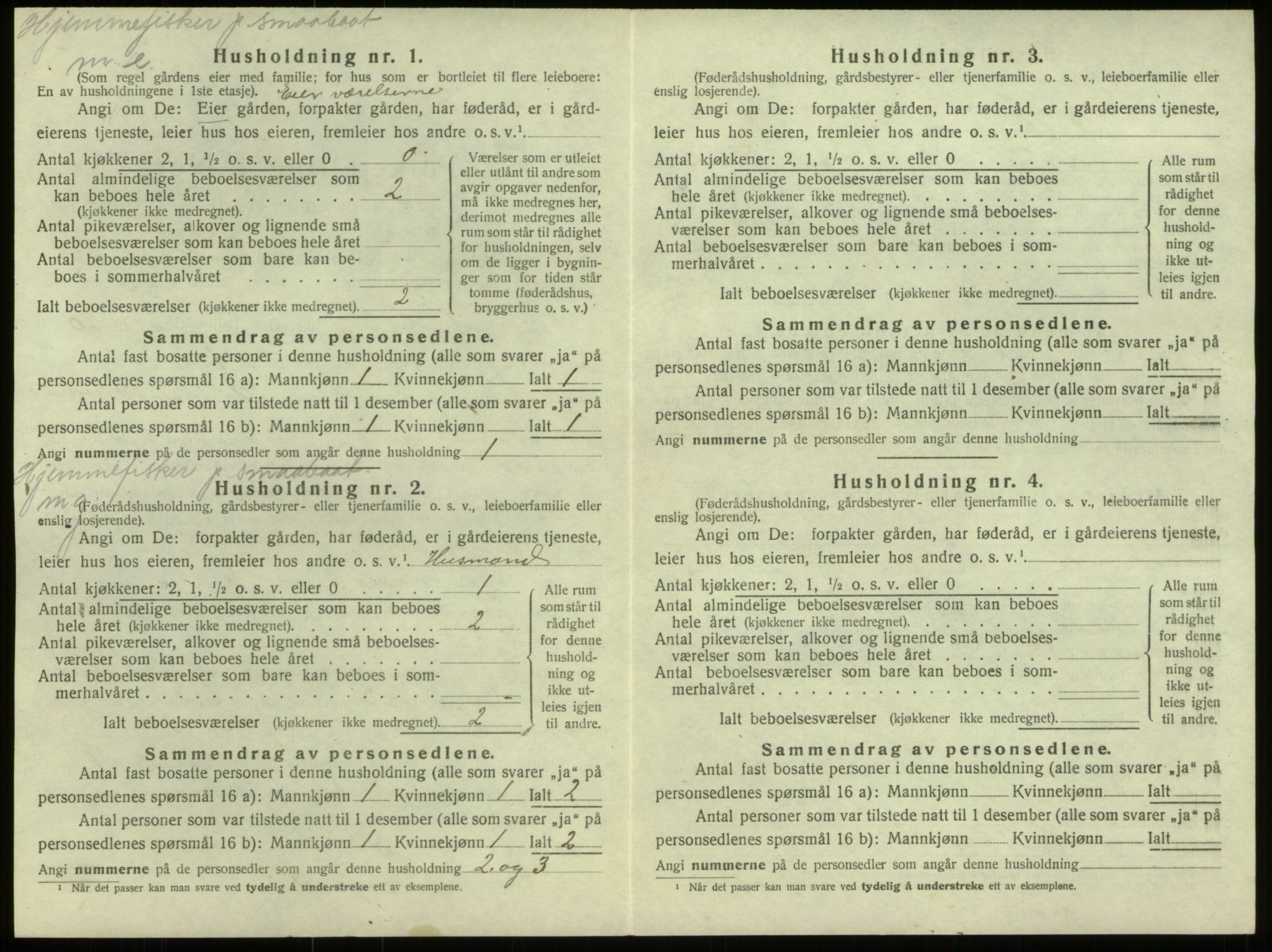 SAB, Folketelling 1920 for 1441 Selje herred, 1920, s. 1161