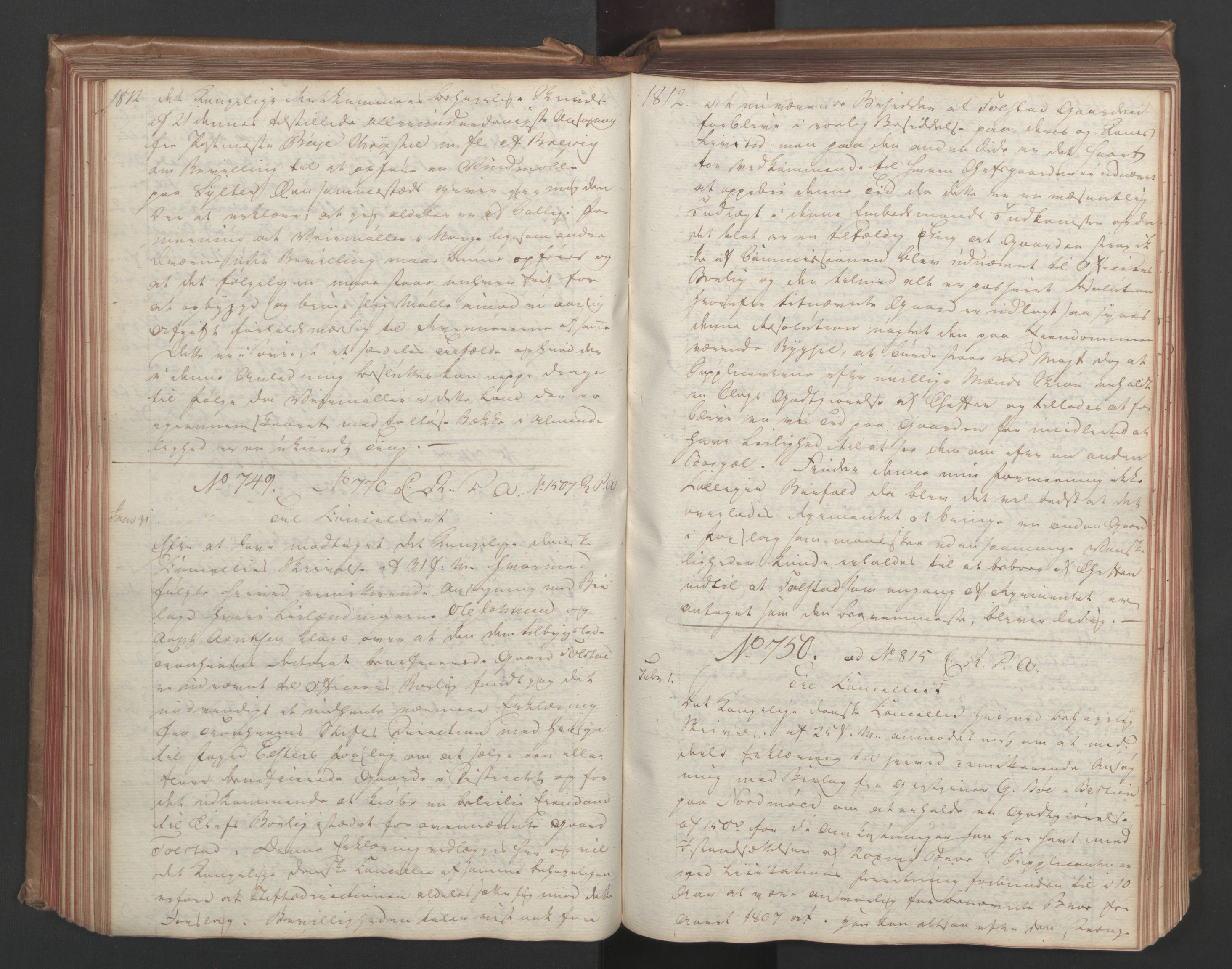 Stattholderembetet 1810-1814, 1. kontor (Kontor A), AV/RA-EA-2872/Ba/L0002: Kollegial korrespondanseprotokoll, 1811-1813, s. 127