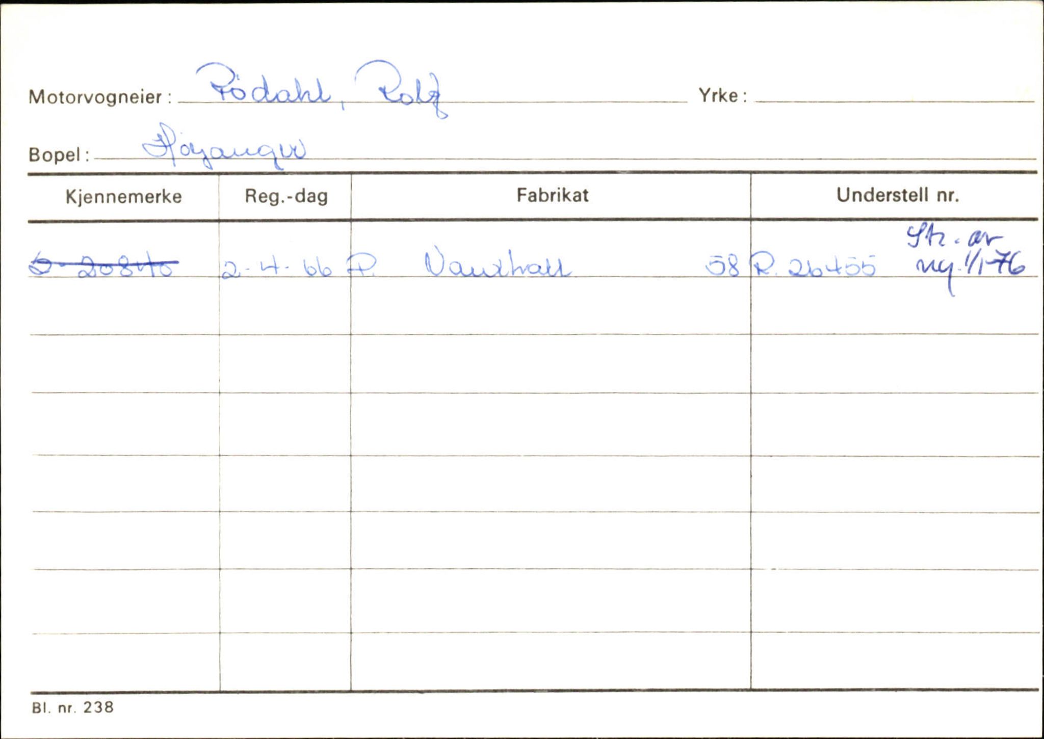 Statens vegvesen, Sogn og Fjordane vegkontor, AV/SAB-A-5301/4/F/L0131: Eigarregister Høyanger P-Å. Stryn S-Å, 1945-1975, s. 80