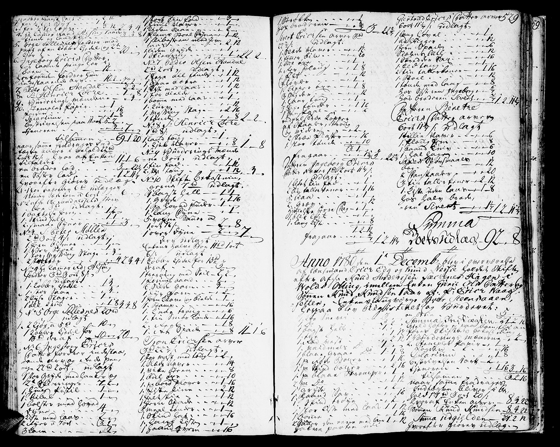 Romsdal sorenskriveri, SAT/A-4149/1/3/3A/L0010: Skifteprotokoll, 1774-1782, s. 528b-529a