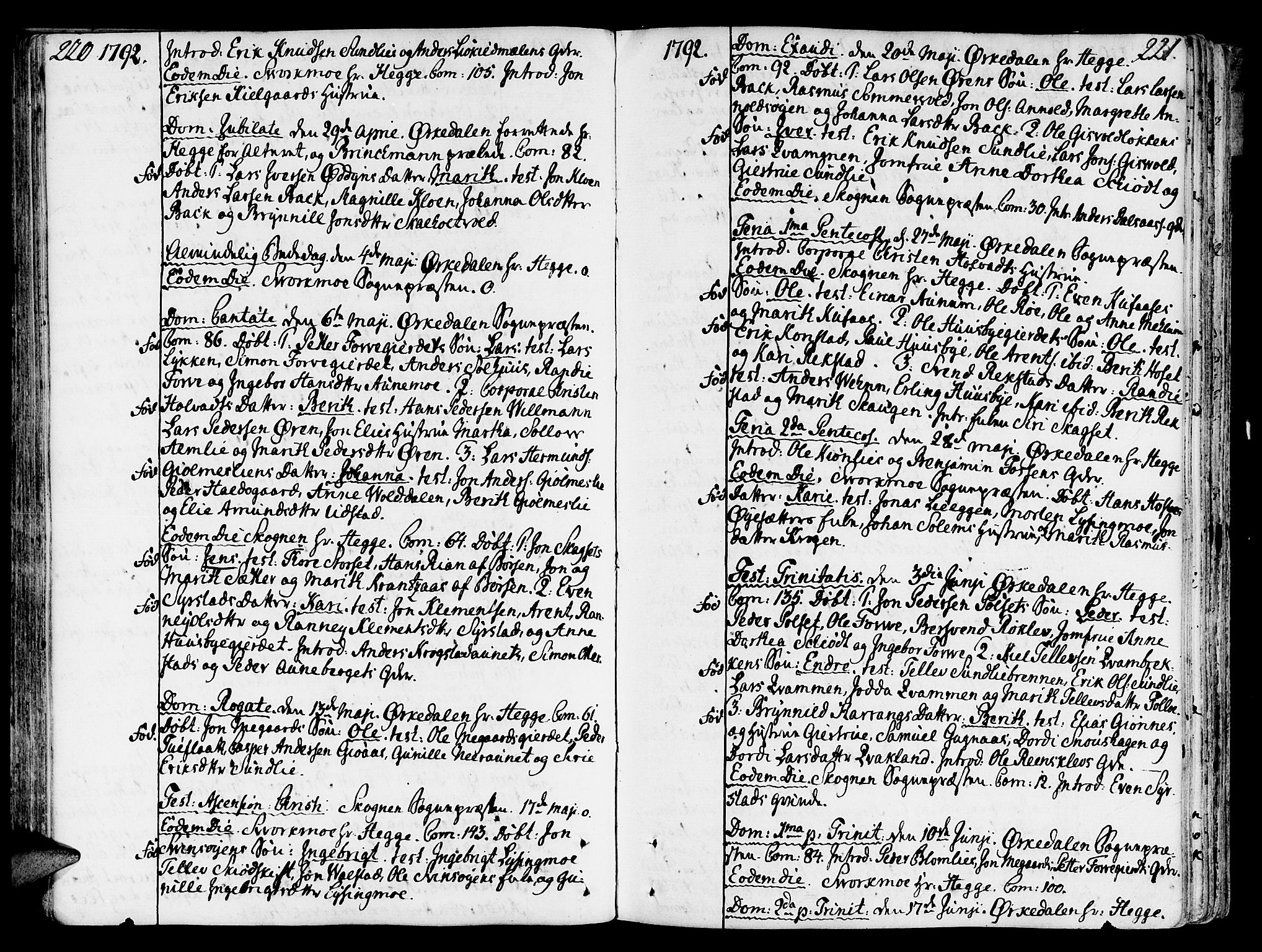 Ministerialprotokoller, klokkerbøker og fødselsregistre - Sør-Trøndelag, SAT/A-1456/668/L0802: Ministerialbok nr. 668A02, 1776-1799, s. 220-221