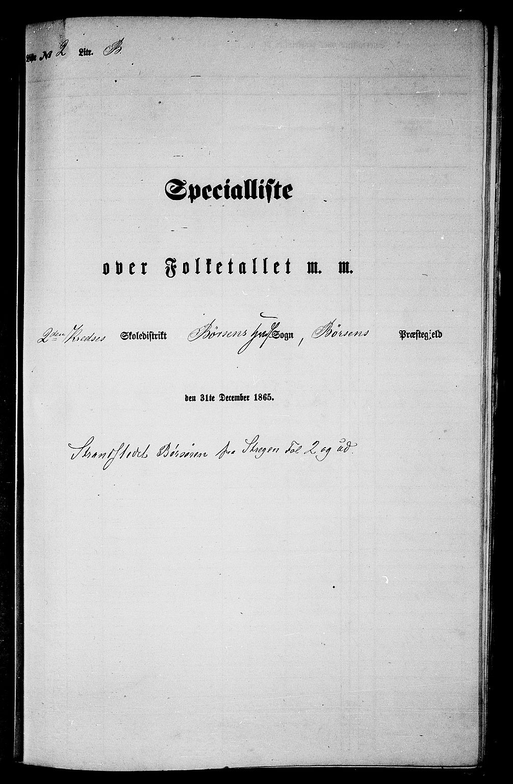 RA, Folketelling 1865 for 1658P Børsa prestegjeld, 1865, s. 45