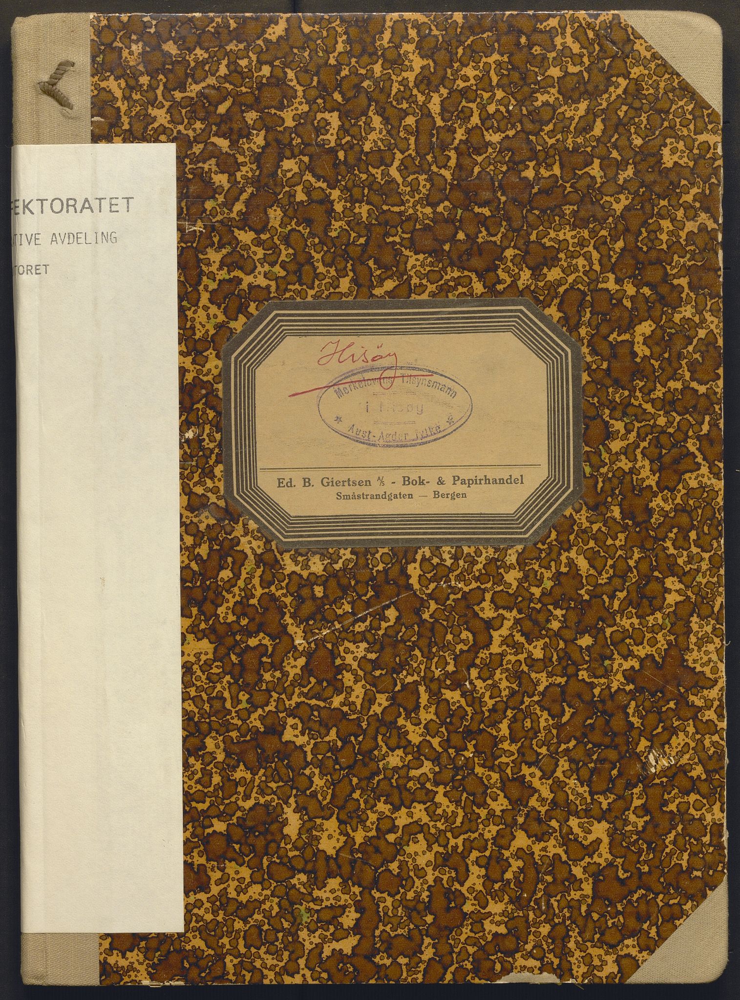 Fiskeridirektoratet - 1 Adm. ledelse - 13 Båtkontoret, AV/SAB-A-2003/I/Ia/Iak/L0013: 135.1107/1 Merkeprotokoll - Hisøy, 1952-1957