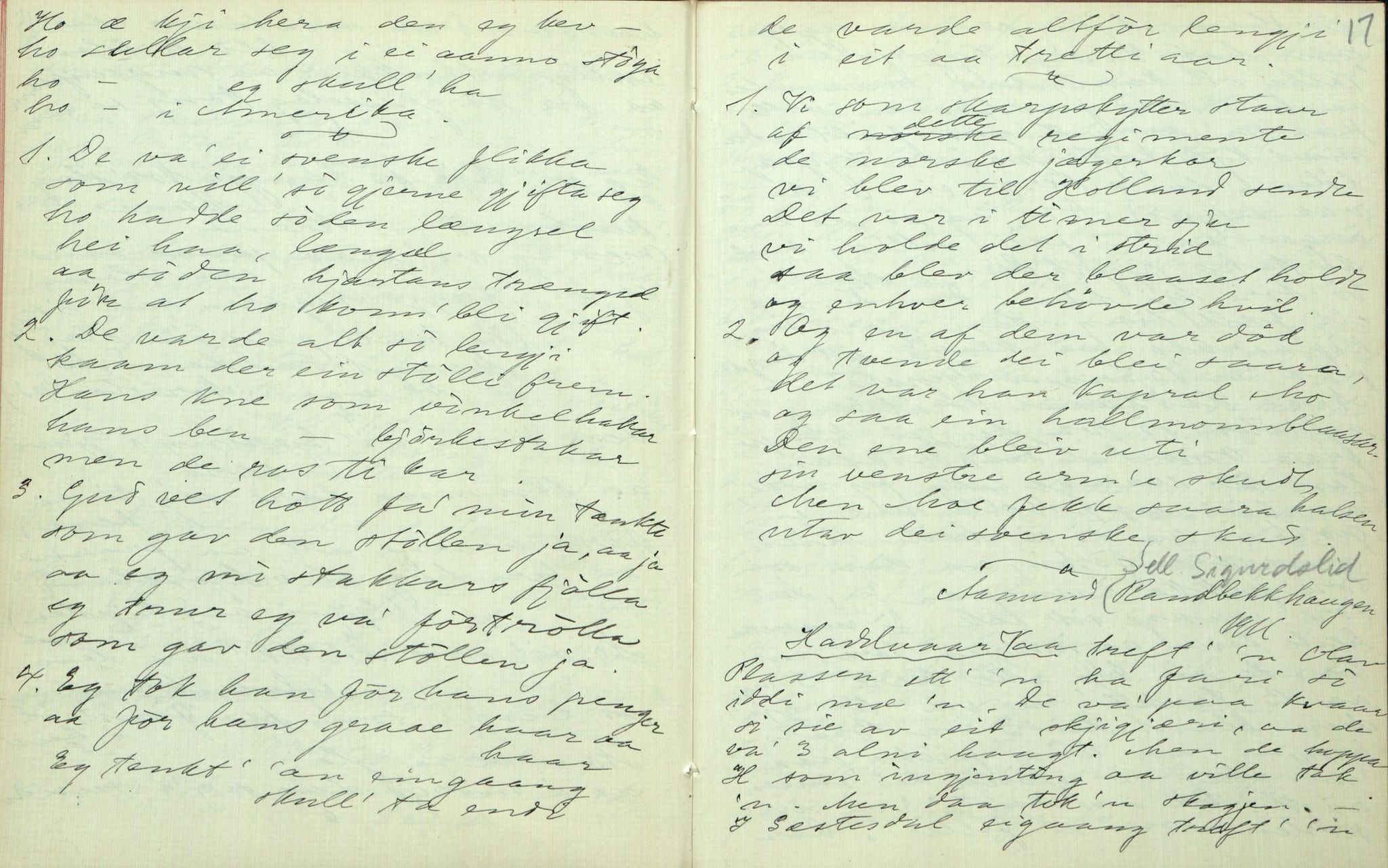 Rikard Berge, TEMU/TGM-A-1003/F/L0006/0025: 201-250 / 225 Mo. Ymse uppskrifter nedskrivne av Rikard Berge, 1911, s. 16-17