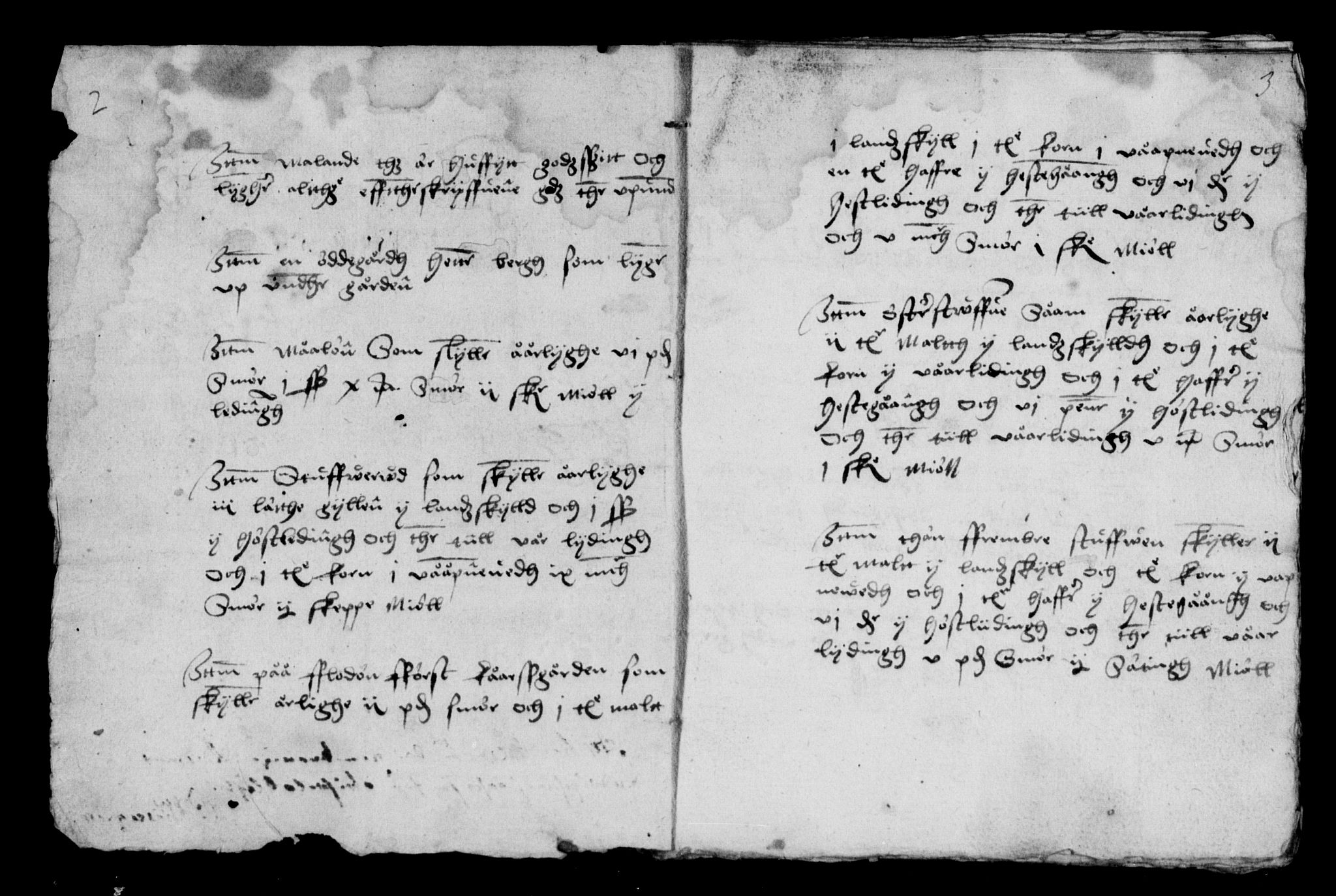 Rentekammeret inntil 1814, Reviderte regnskaper, Lensregnskaper, RA/EA-5023/R/Ra/L0015: Trondheim len, 1564-1566; Nordnorske len, 1566-1567; Alle norske len, 1569-1570; Adelsgods, 1519-1520 Kirke- og klostergods, kommunegods m.m. 1540-1542
, 1519-1570