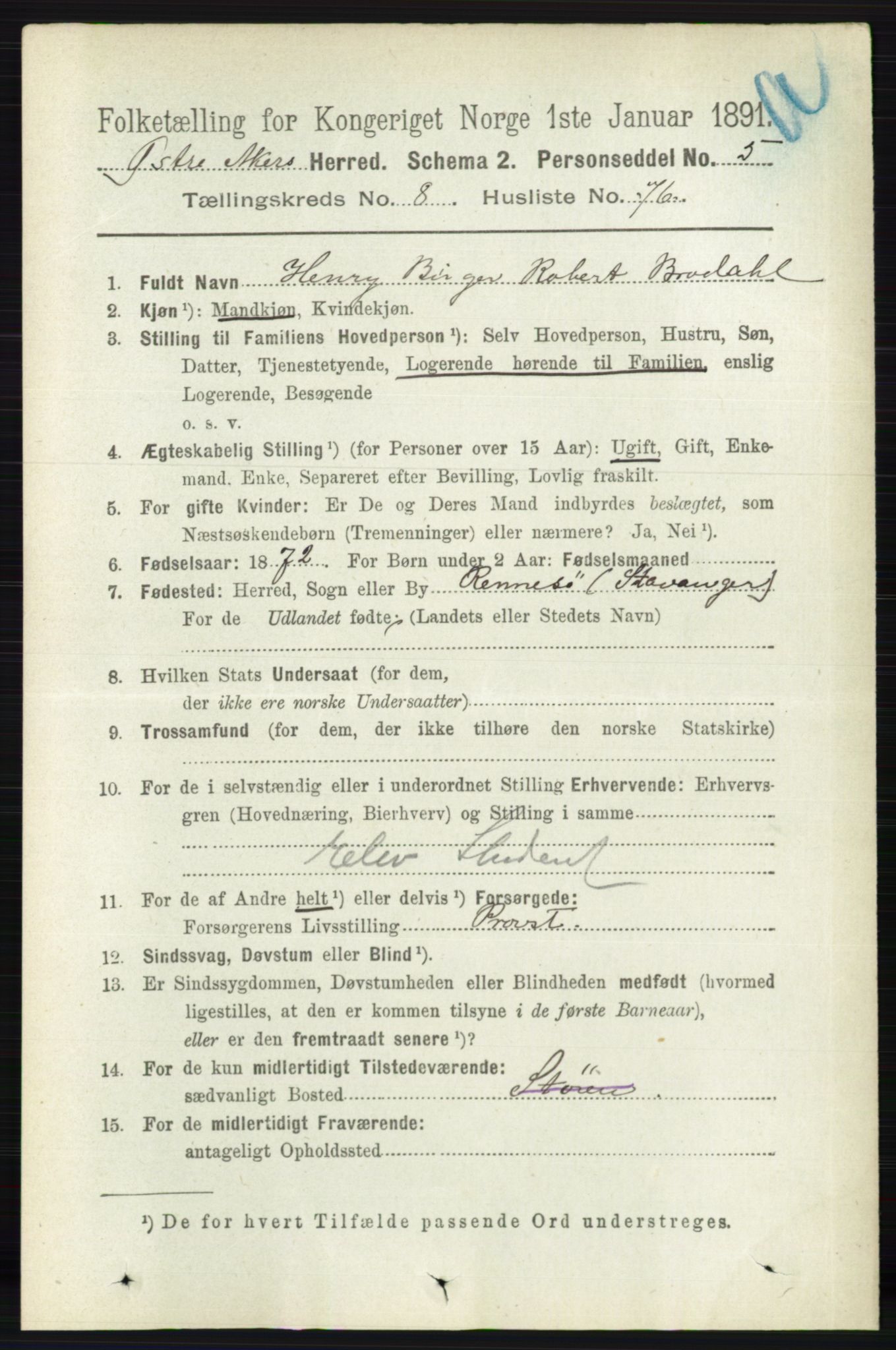 RA, Folketelling 1891 for 0218 Aker herred, 1891, s. 7887