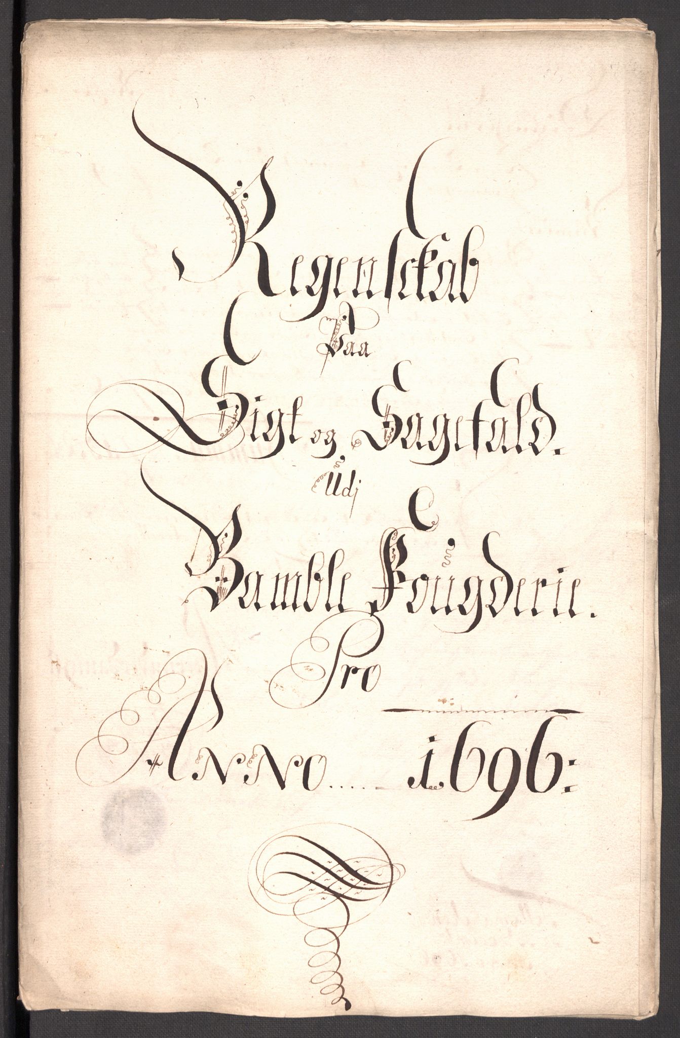 Rentekammeret inntil 1814, Reviderte regnskaper, Fogderegnskap, RA/EA-4092/R36/L2095: Fogderegnskap Øvre og Nedre Telemark og Bamble, 1696, s. 40