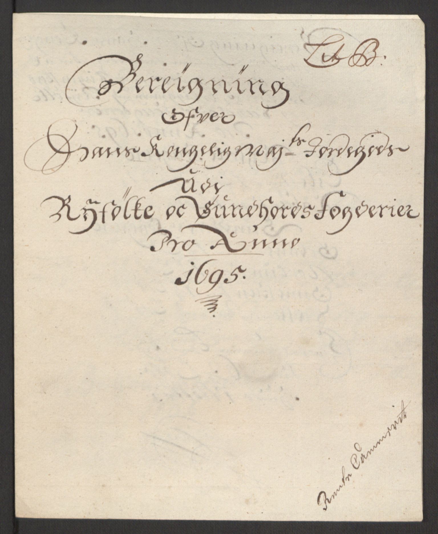 Rentekammeret inntil 1814, Reviderte regnskaper, Fogderegnskap, AV/RA-EA-4092/R48/L2976: Fogderegnskap Sunnhordland og Hardanger, 1695-1696, s. 90