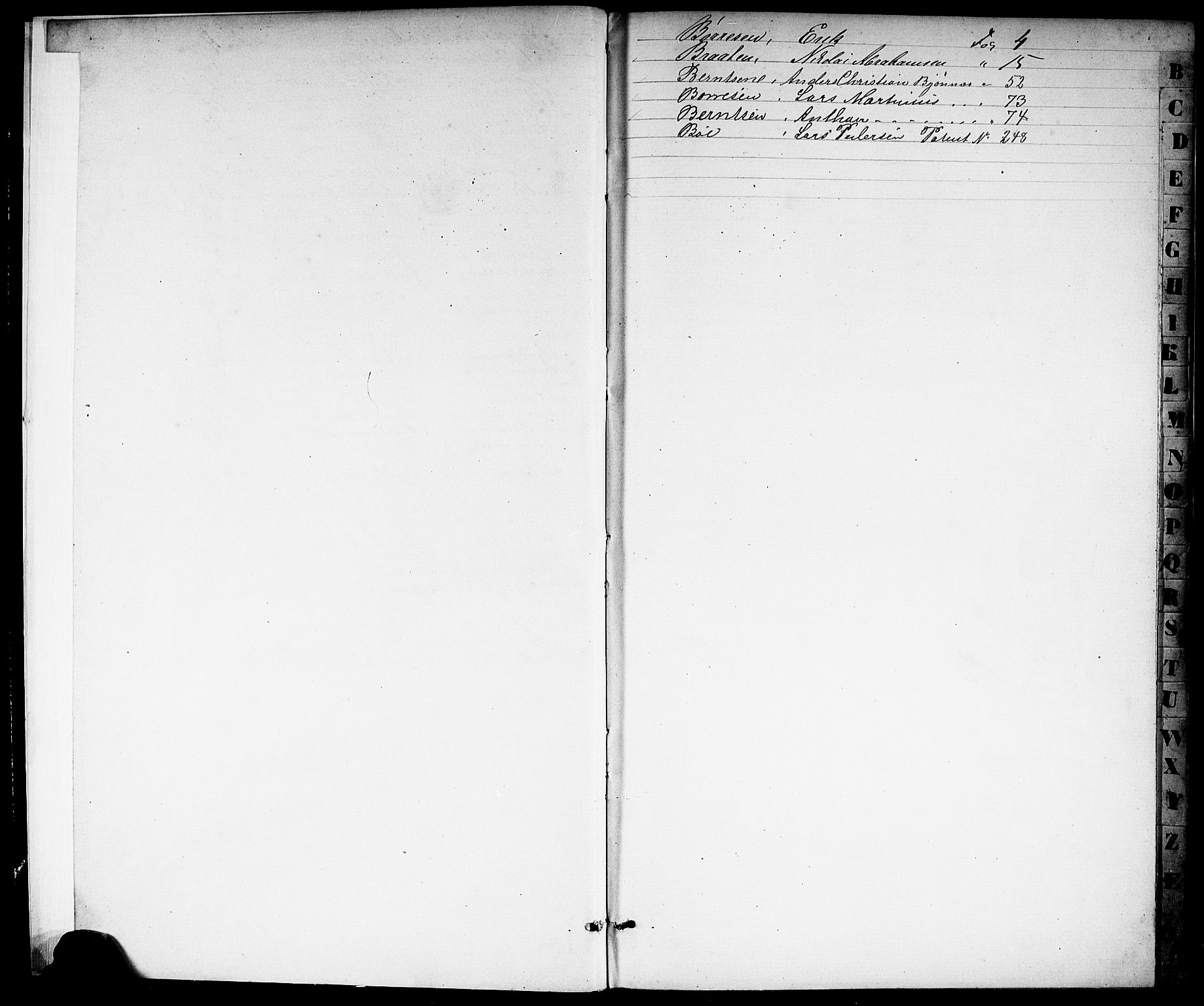 Brevik innrulleringskontor, SAKO/A-833/F/Fa/L0001: Annotasjonsrulle, 1860-1868, s. 4