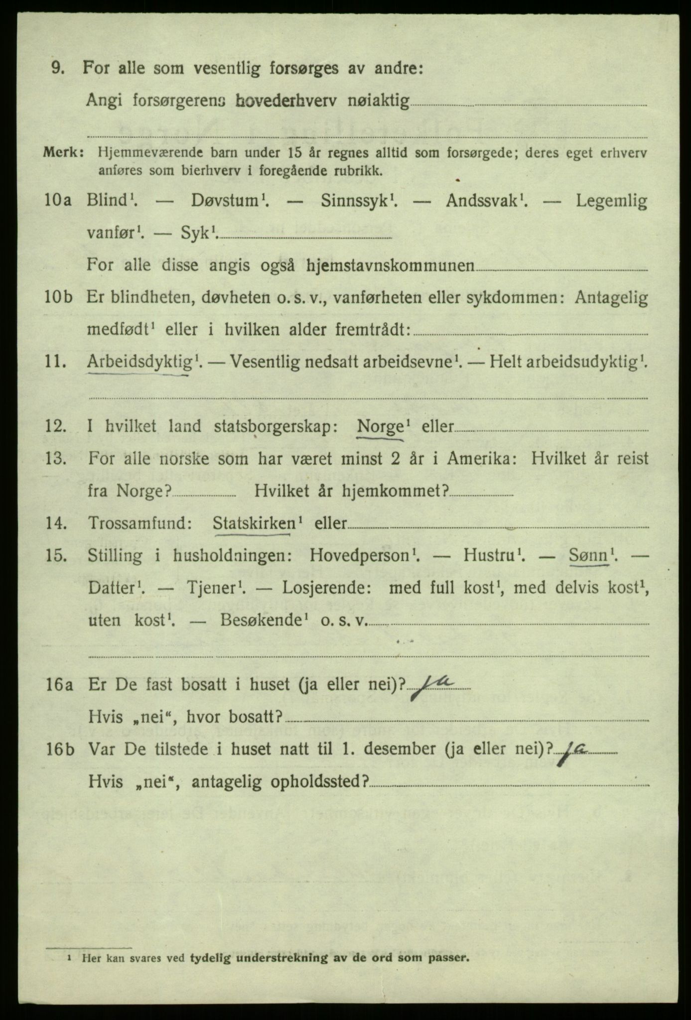 SAB, Folketelling 1920 for 1417 Vik herred, 1920, s. 7306