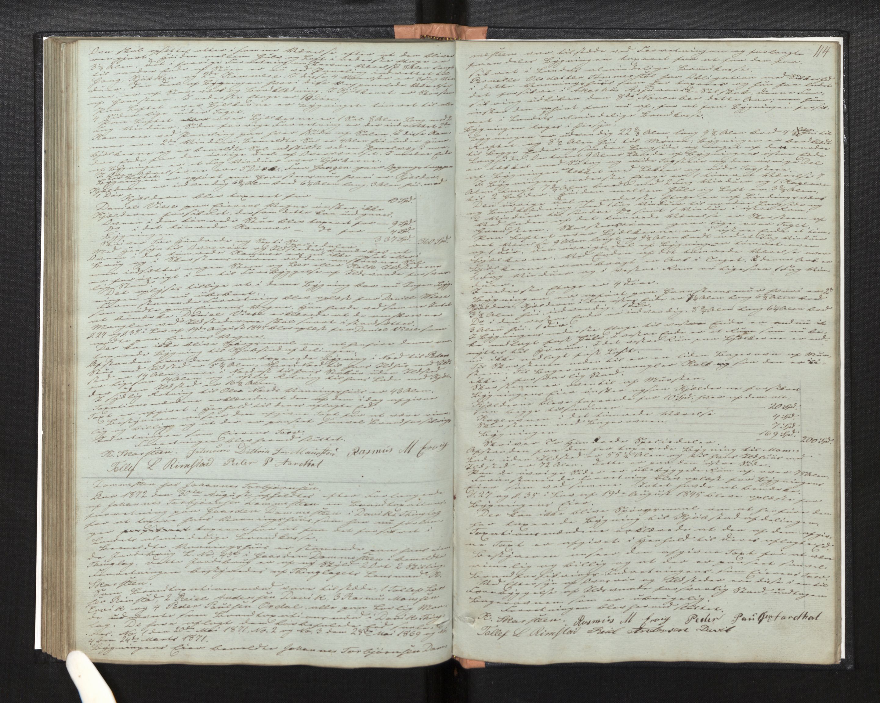 Lensmannen i Davik, AV/SAB-A-26801/0012/L0001: Branntakstprotokoll, 1846-1880, s. 113b-114a
