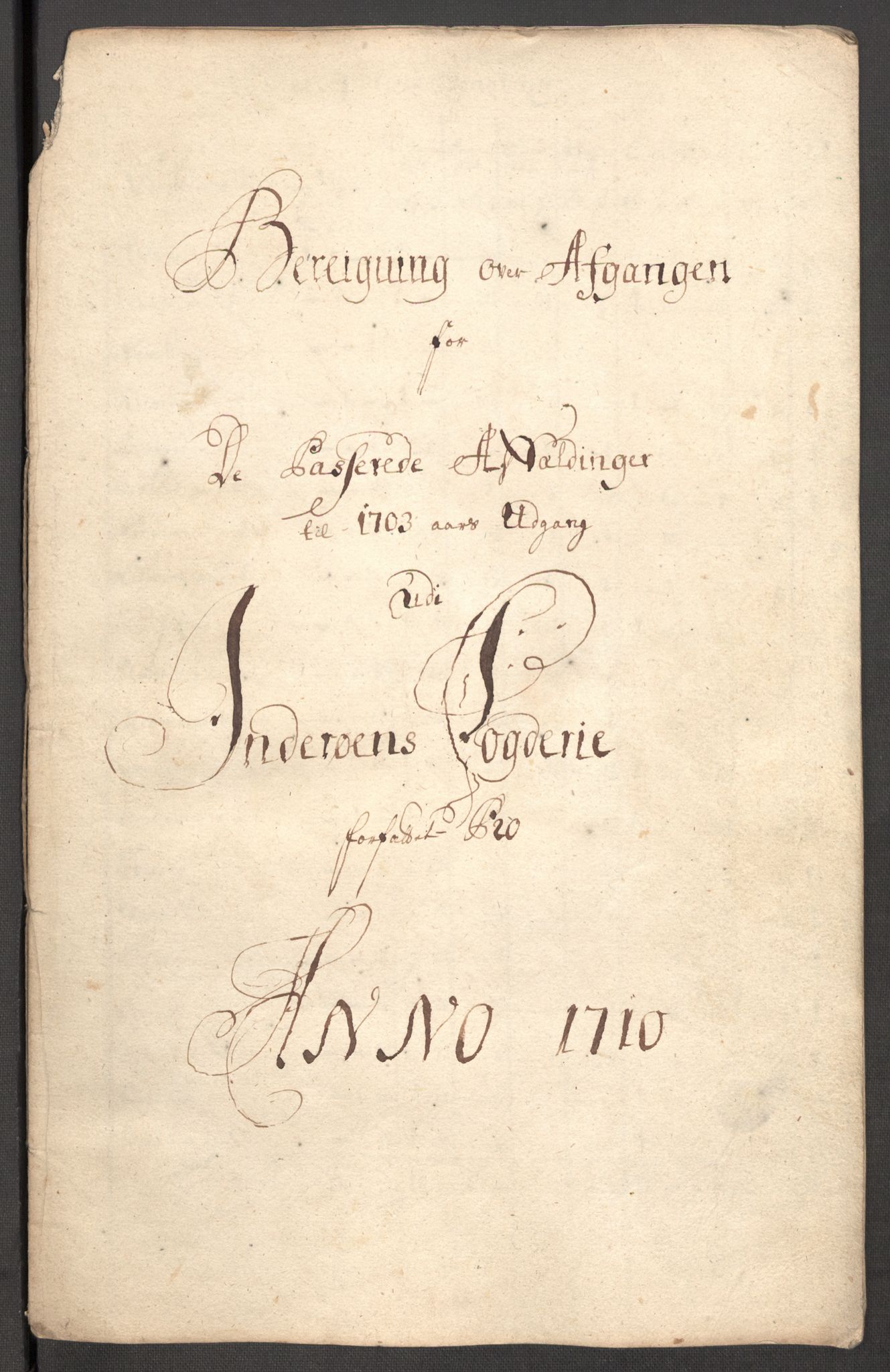 Rentekammeret inntil 1814, Reviderte regnskaper, Fogderegnskap, RA/EA-4092/R63/L4318: Fogderegnskap Inderøy, 1710, s. 220