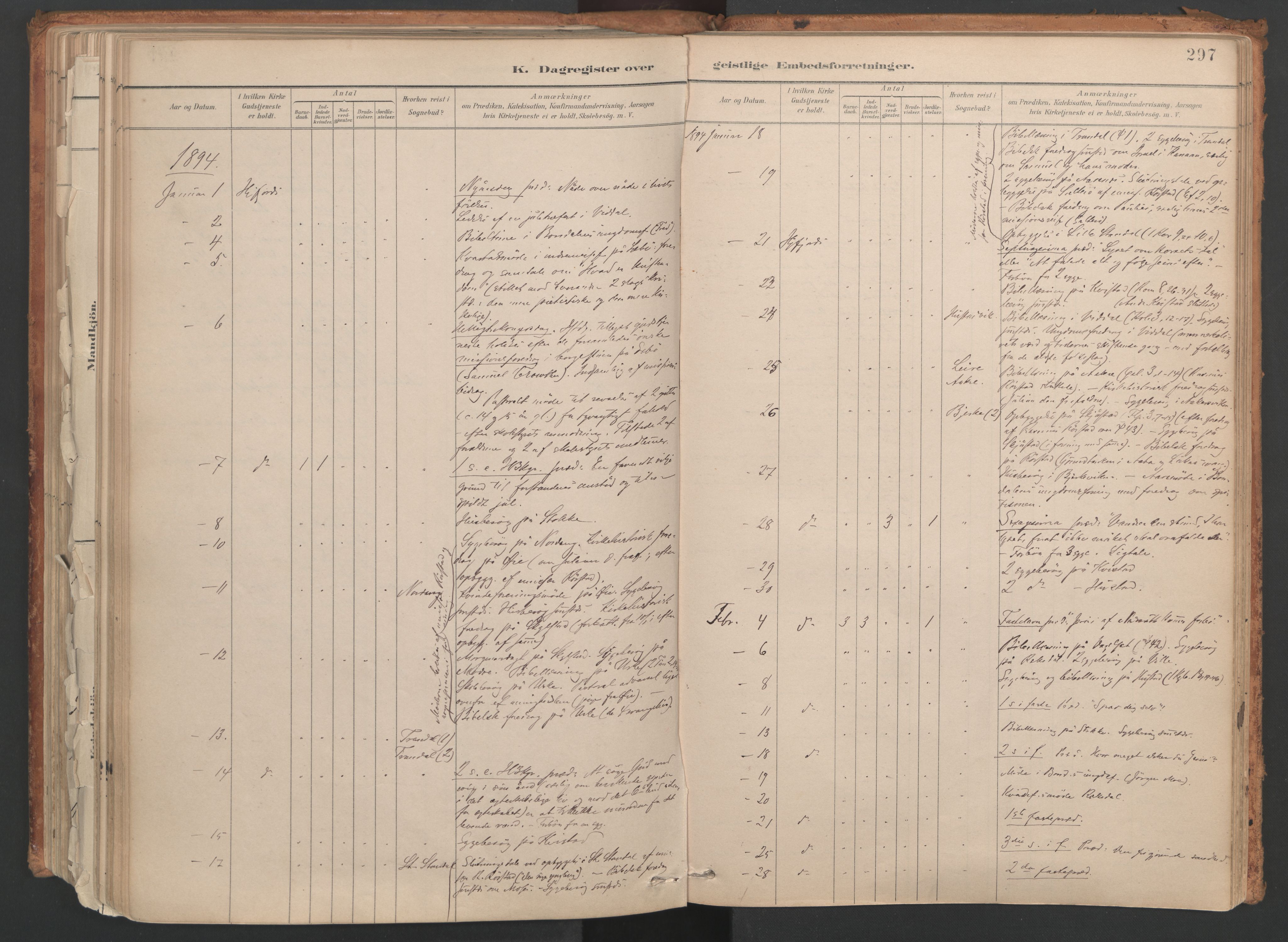 Ministerialprotokoller, klokkerbøker og fødselsregistre - Møre og Romsdal, AV/SAT-A-1454/515/L0211: Ministerialbok nr. 515A07, 1886-1910, s. 297
