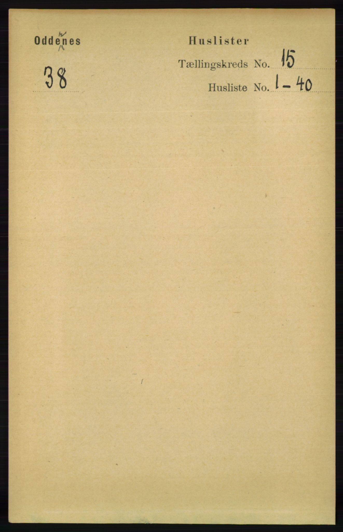 RA, Folketelling 1891 for 1012 Oddernes herred, 1891, s. 5009
