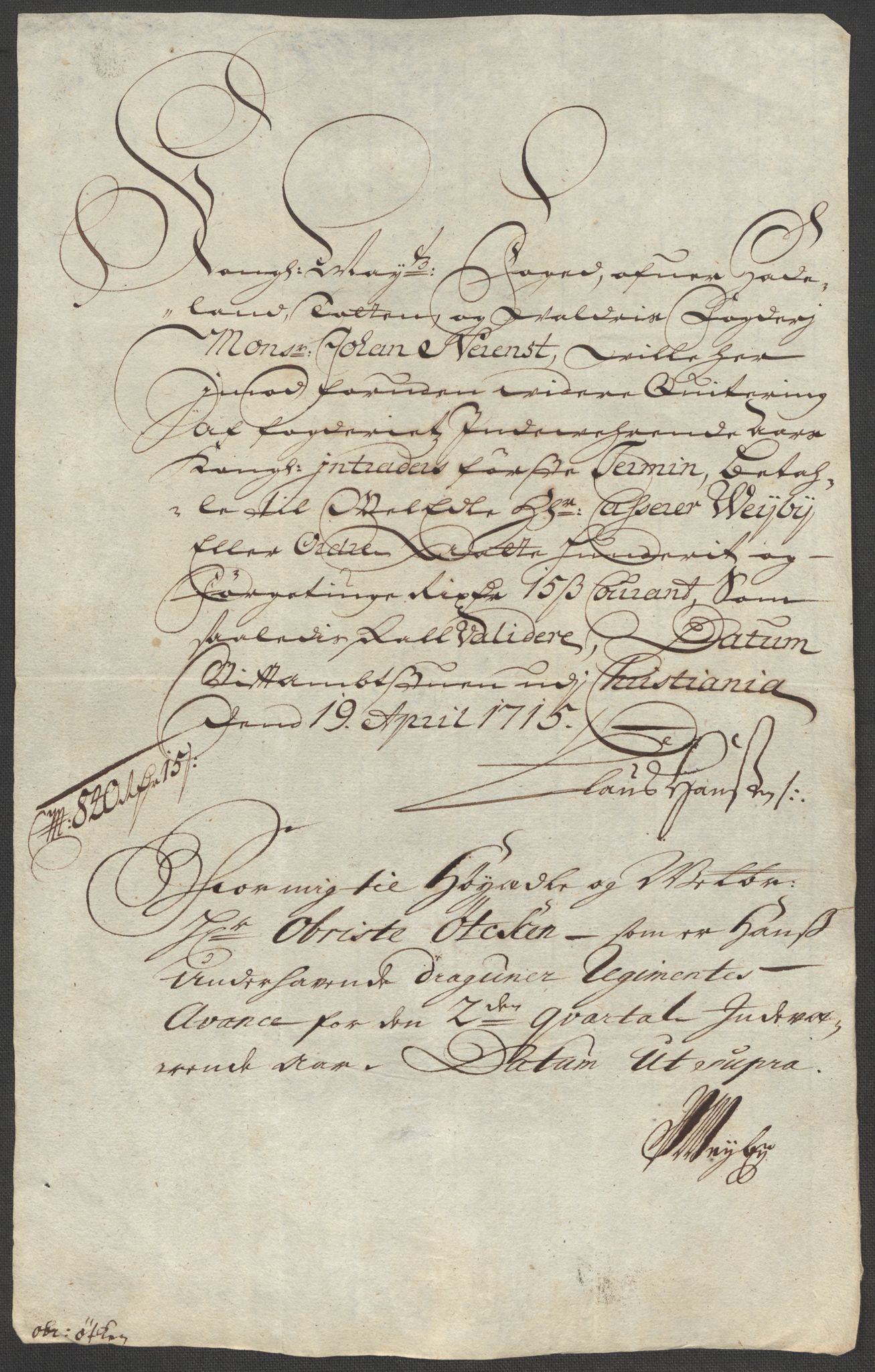 Rentekammeret inntil 1814, Reviderte regnskaper, Fogderegnskap, AV/RA-EA-4092/R18/L1314: Fogderegnskap Hadeland, Toten og Valdres, 1715, s. 456