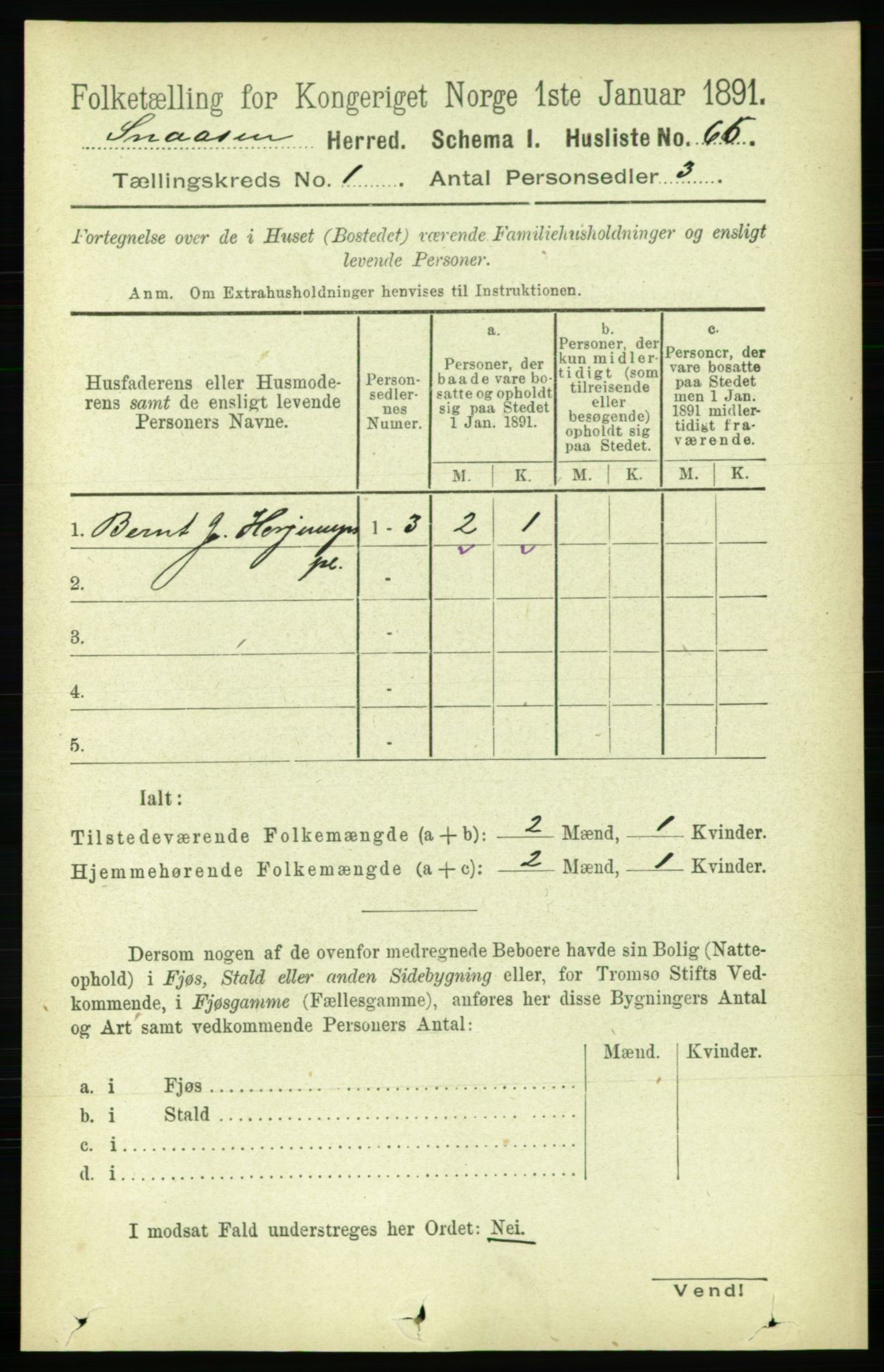 RA, Folketelling 1891 for 1736 Snåsa herred, 1891, s. 90